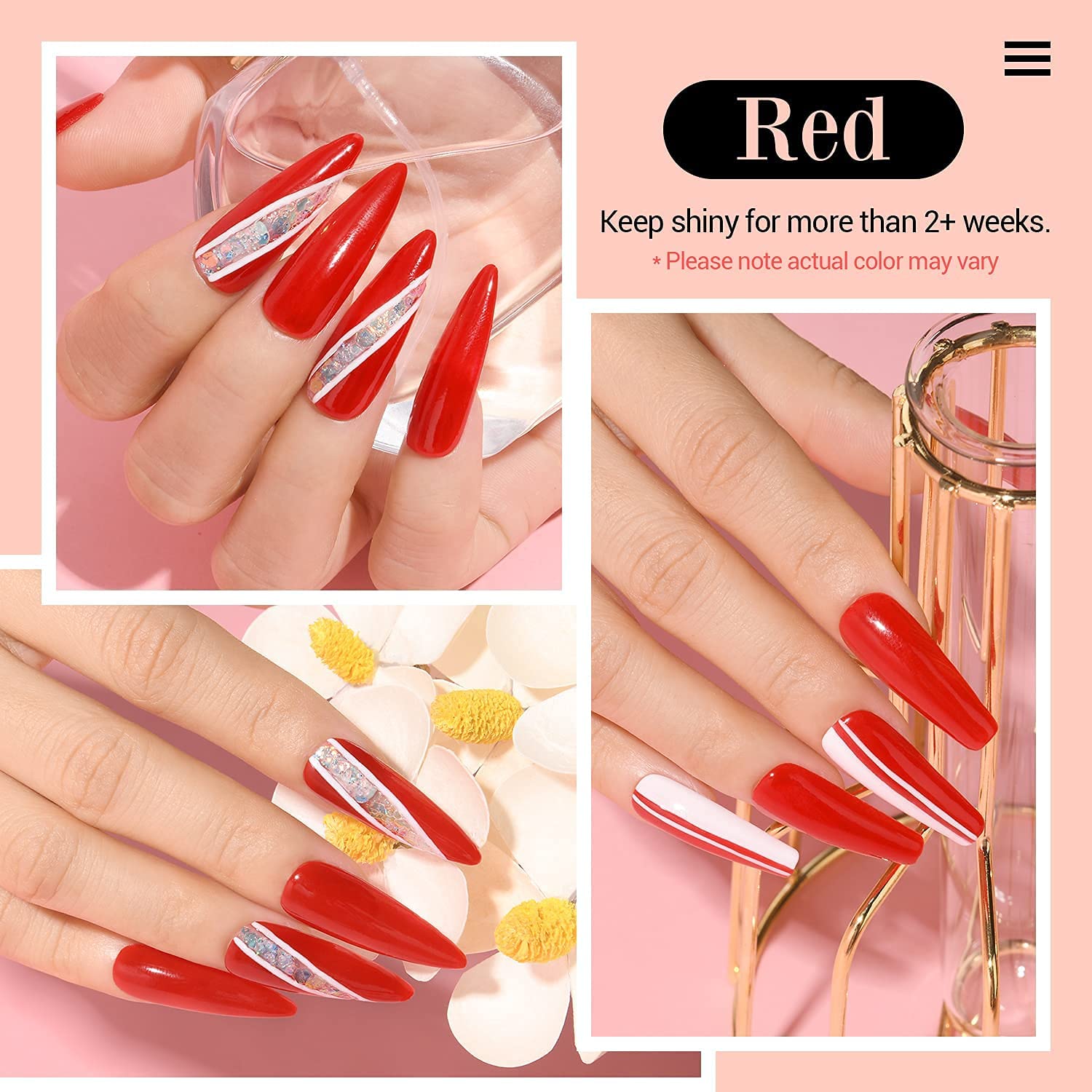 AZUREBEAUTY 2Oz/56g Red Dip Powder for Nails - Long Lasting French Manicure Kit, No UV Lamp Needed | DIY Salon Quality Nails at Home, Perfect for Parties, Weddings & Everyday Wear