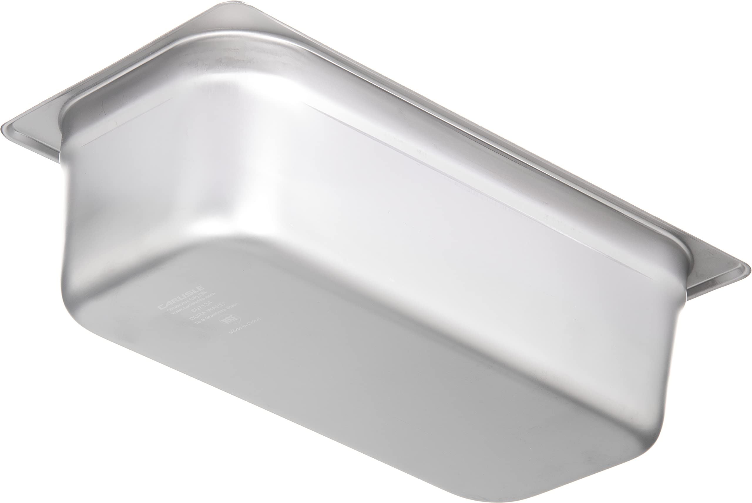 Carlisle FoodService Durapan 1/3 Size Stainless Steel Hotel Pan - 4 Inch Deep Commercial Kitchen Pan for Catering, Buffets & Restaurants (Pack of 6, Silver) | Perfect for Food Storage, Serving & Steam Table Use
