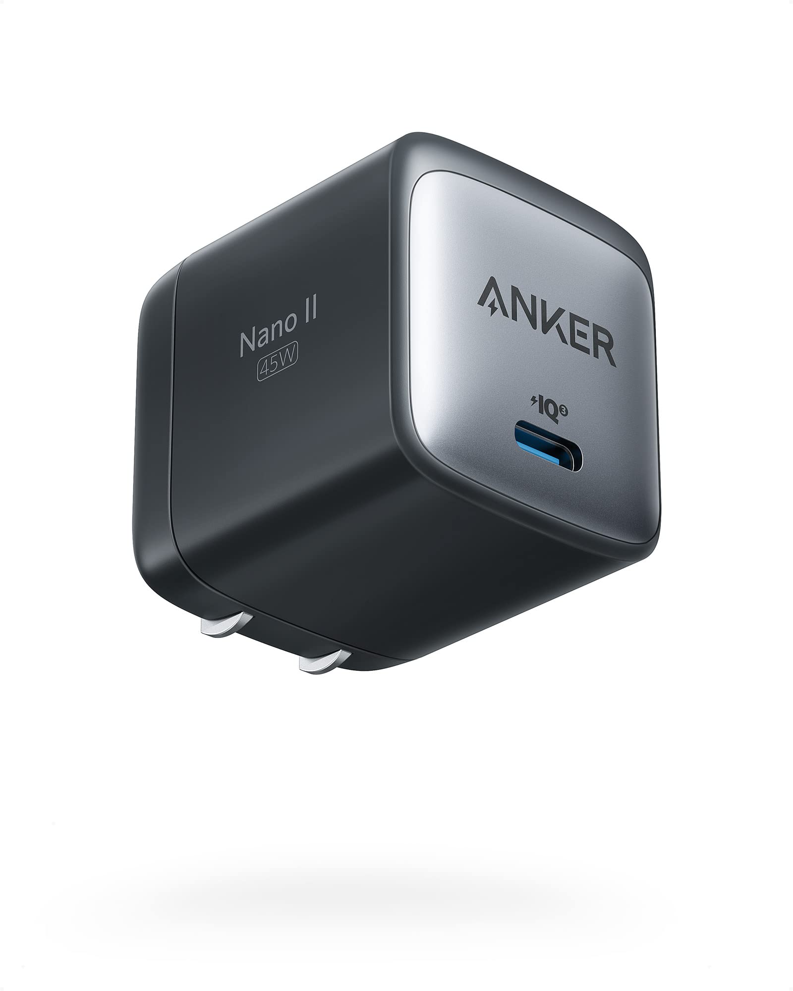 Anker 45W USB C GaN II PPS Fast Charger, Compact Foldable Power Adapter for MacBook Pro, Galaxy S23, iPhone 15, Steam Deck - Perfect for Travel, Office & Home Use