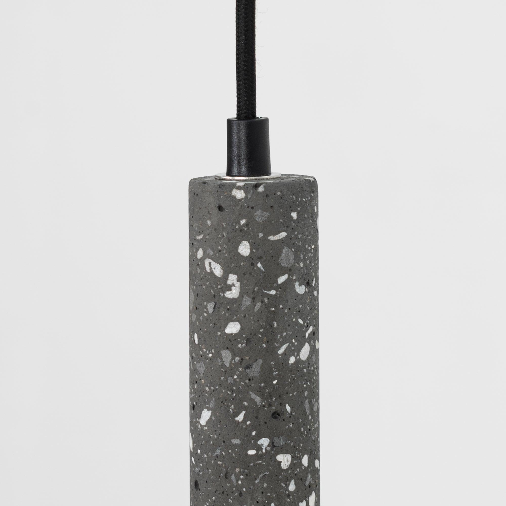 Modern Concrete Pendant Lights - Industrial Style Hanging Fixtures for Kitchen Island, Dining Room & Bedroom - Dimmable Edison Bulb Compatible