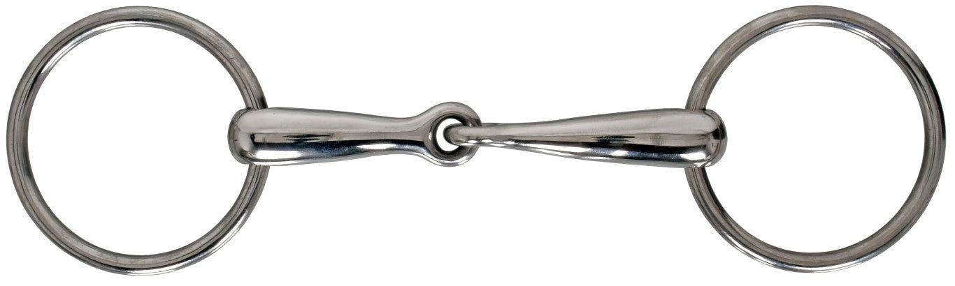 Blue Tag Stainless Steel Wire Ring Snaffle Bit for Horses - Perfect for Training, Dressage & Western Riding
