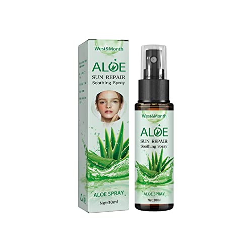 Aloe Vera Sunscreen Spray SPF 30ml - Soothes Sunburn, Redness & Acne Marks - Natural Blood Essence Formula - Double Chin Reducer - Perfect for Beach, Pool & Outdoor Activities