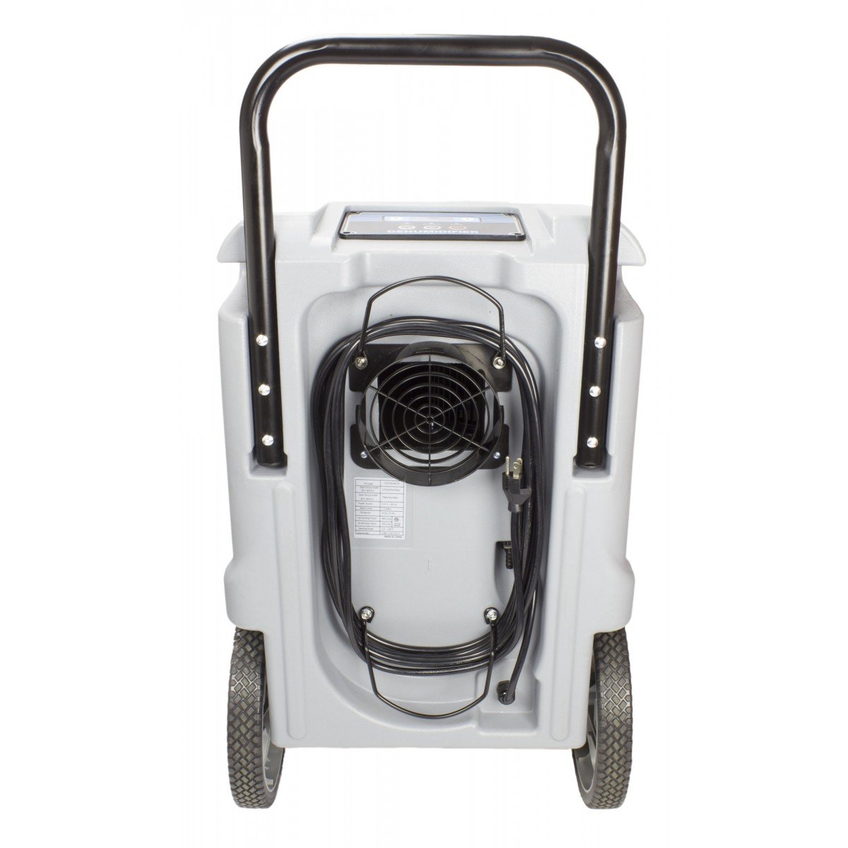 **JVDHUM70 Commercial Dehumidifier with 20' (6m) Drain Hose, Handle & Air Filter - 68L (15 gal) Daily Capacity - Digital Panel Control - Ideal for Basements, Warehouses & Large Spaces**