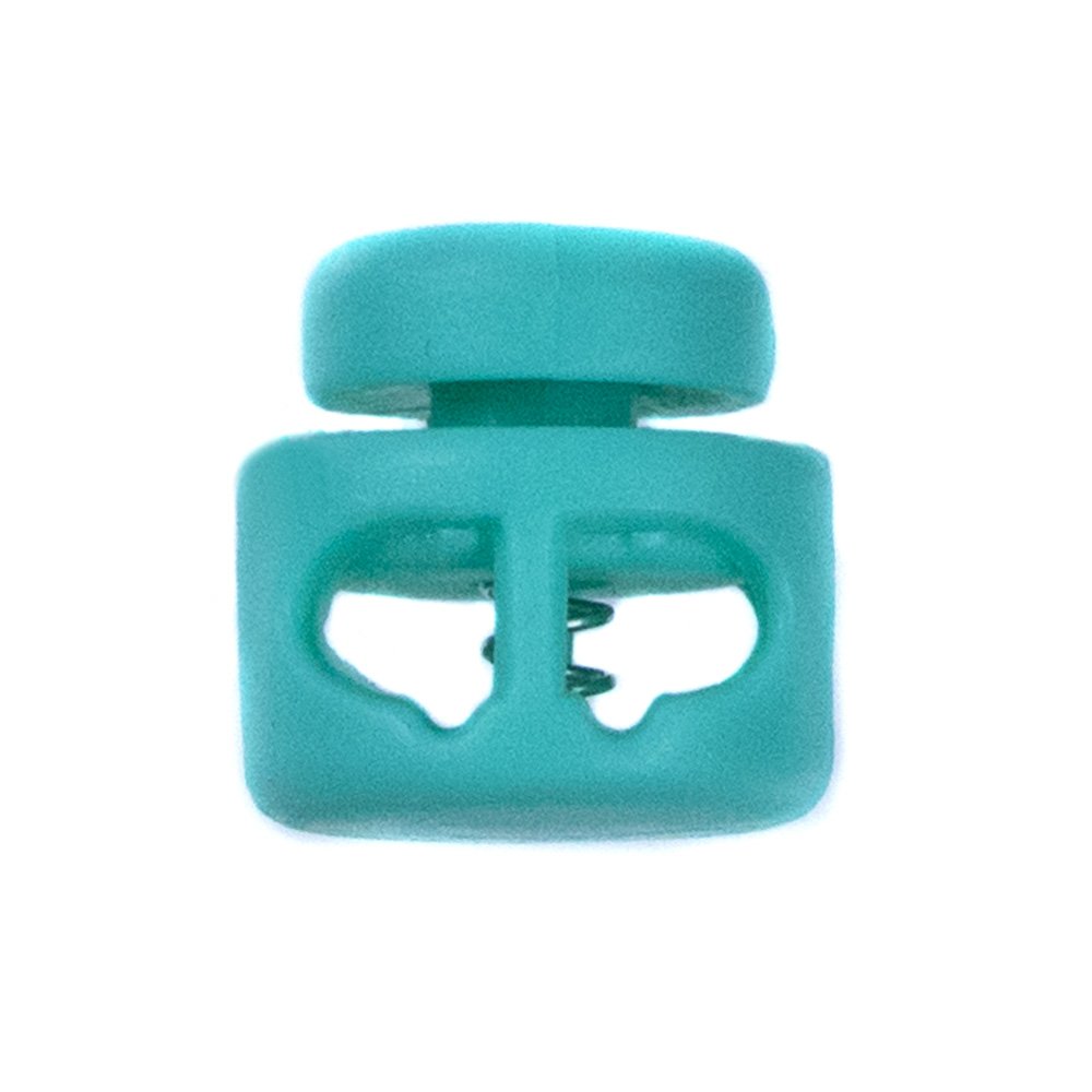 Premium Double Barrel Slider Spring Loaded Cord Locks for Drawstring Bags, Backpacks & Bracelets - Adjustable Fastener for Outdoor Gear, Hoodies & Jewelry Making - Multi-Color Bulk Pack (10/50/100pcs) - Durable Plastic Cord Stoppers for DIY Crafts & Camping Accessories