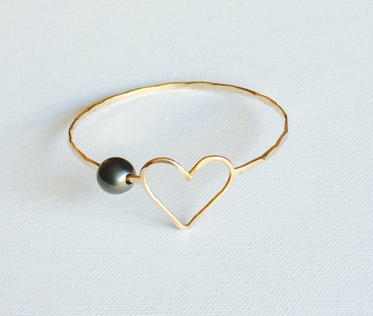 Bangle Eden Tahitian Pearl Bracelet (B188) - Elegant Black Pearl Jewelry for Women, Perfect for Weddings, Parties & Special Occasions