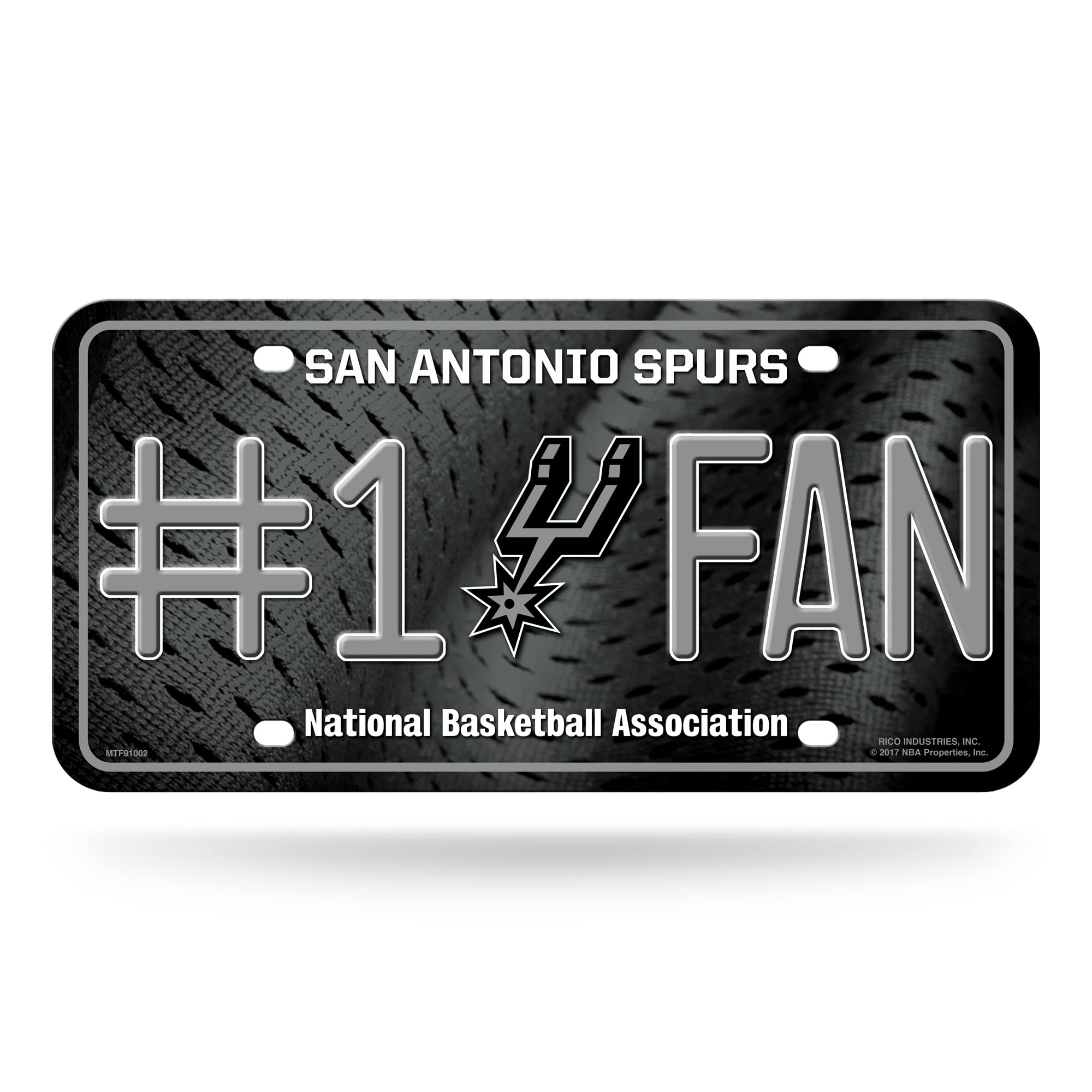 NBA #1 Fan Metal License Plate Tag - Durable Car Accessory for Basketball Enthusiasts - Perfect for Cars, Trucks, and Tailgating