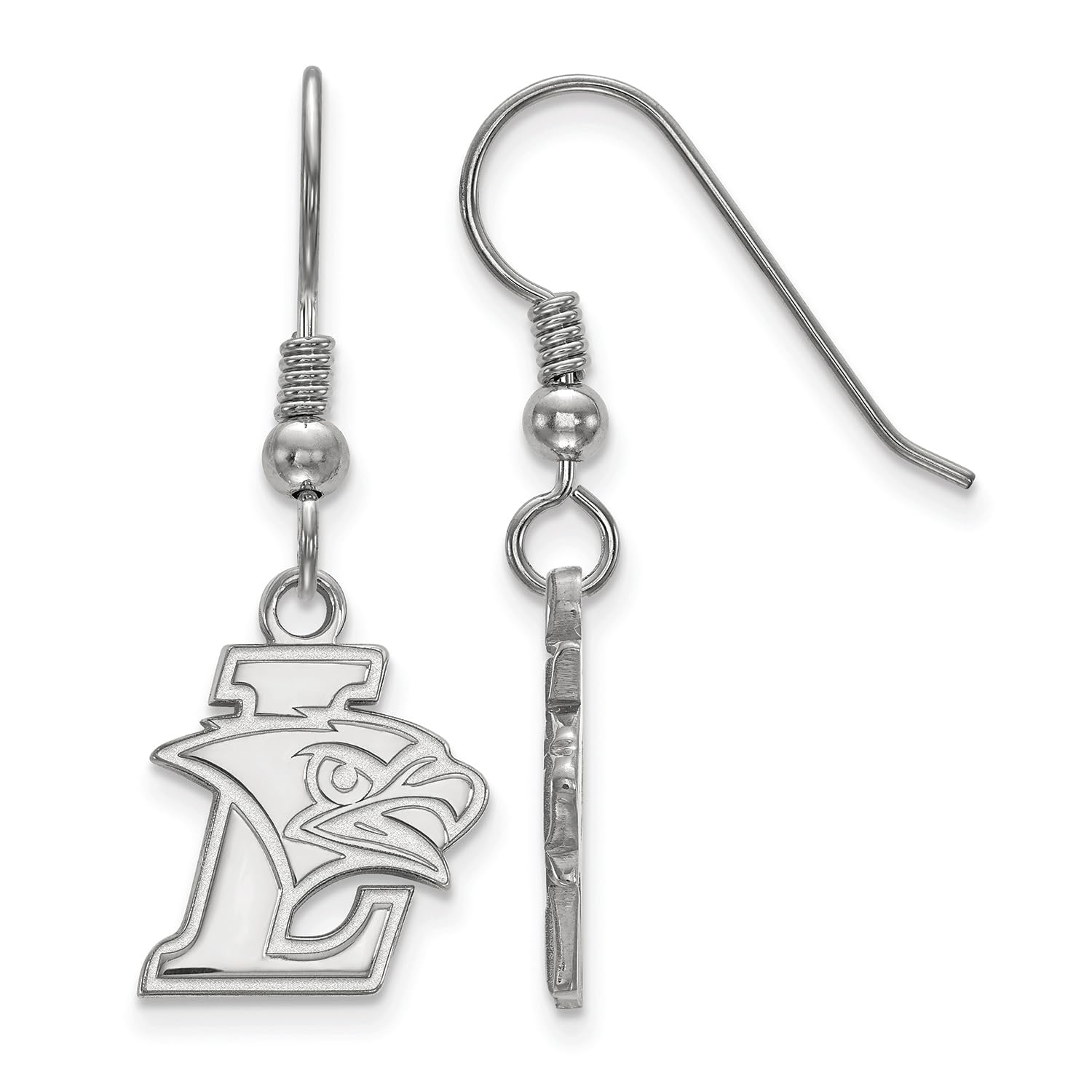 Sterling Silver Lehigh University Small Dangle Earrings - Wire Hook Design for Women | Perfect for Graduation, Alumni Events & College Pride Accessories