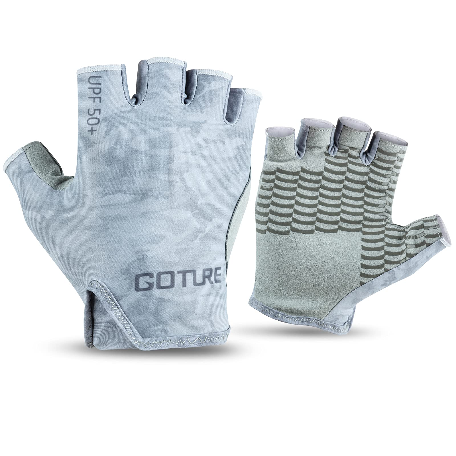 Goture UV Protection Fingerless Fishing Gloves - Half Finger Design for Men & Women - Ideal for Fishing, Boating, Kayaking, Hiking & Cycling - Summer Outdoor Sports & Water Activities Gear