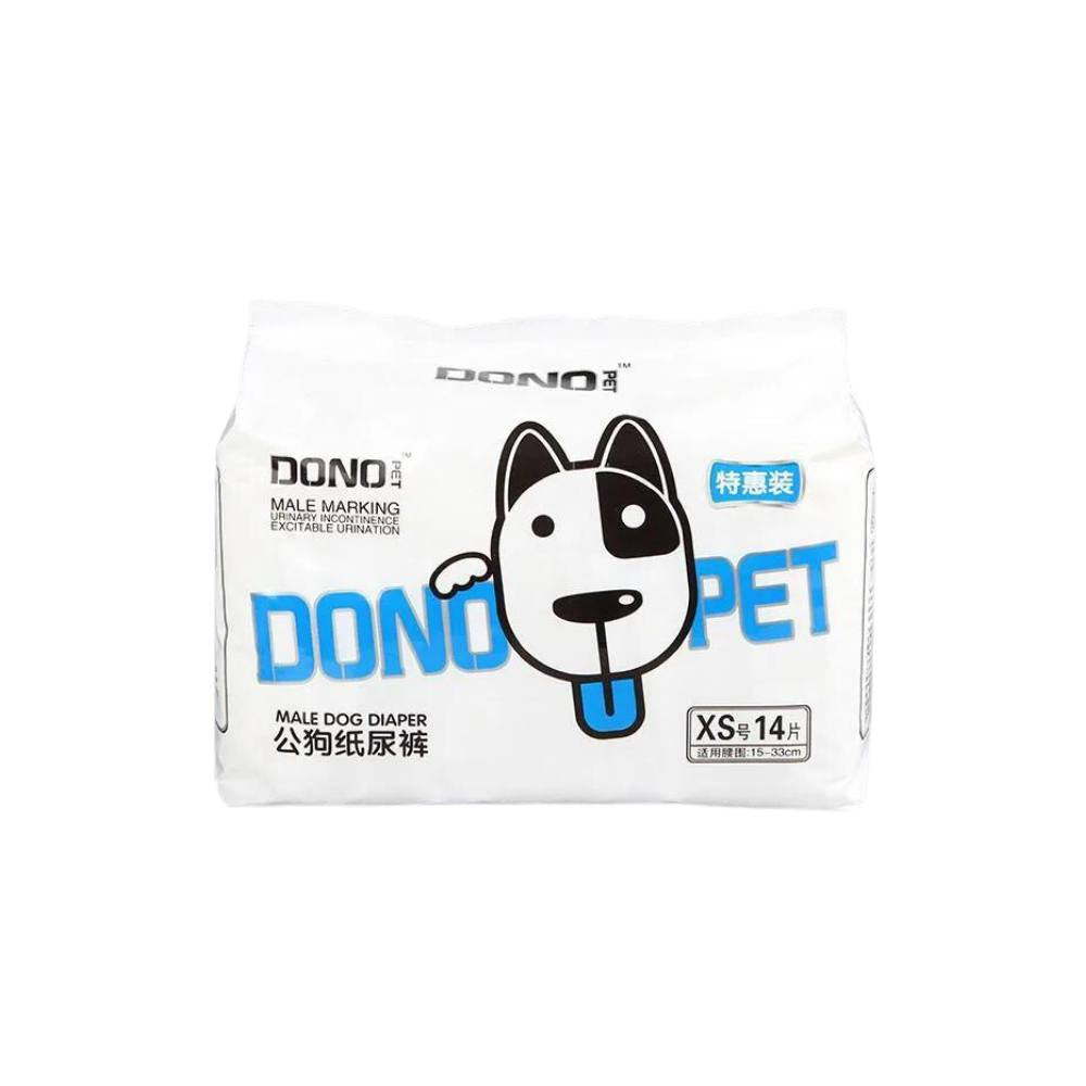 **Dono Pet Disposable Puppy Diapers for Male & Female Dogs - Absorbent & Leak-Proof - Perfect for House Training, Travel & Incontinence Care**