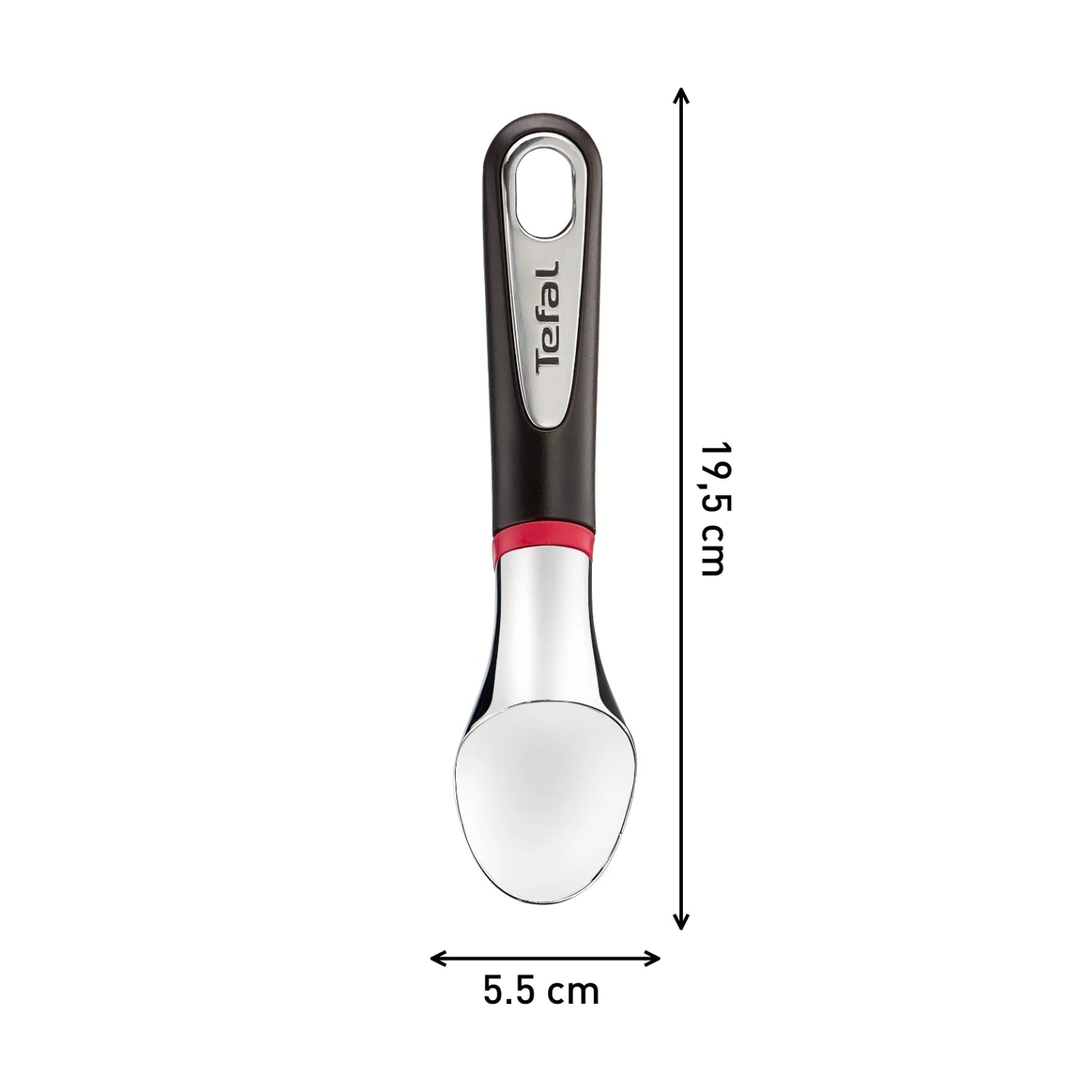 Tefal Ingenio Ice Cream Spoon K2072214 - Durable Stainless Steel Scoop for Perfect Ice Cream, Gelato & Sorbet - Ideal for Home, Parties & Dessert Shops