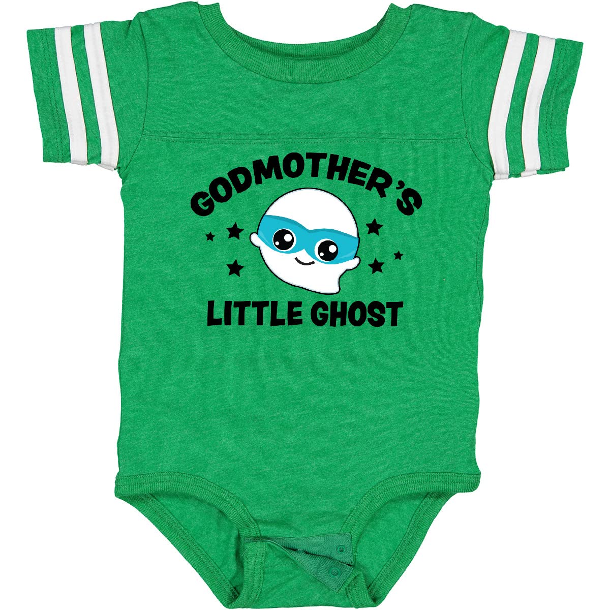 Inktastic Cute Godmother's Little Ghost with Stars Baby Bodysuit - Soft Cotton Onesie for Infants & Toddlers - Perfect for Halloween, Baby Showers & Family Photos