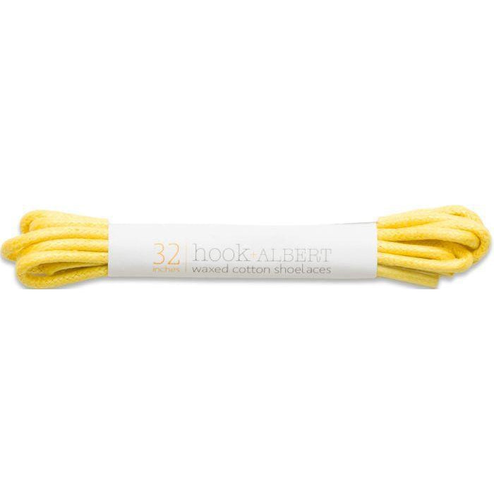 Hook & Albert Premium Dress Shoelaces - Sunny Yellow (1 Pair) - Elegant & Durable Shoe Laces for Dress Shoes, Oxfords & Formal Occasions