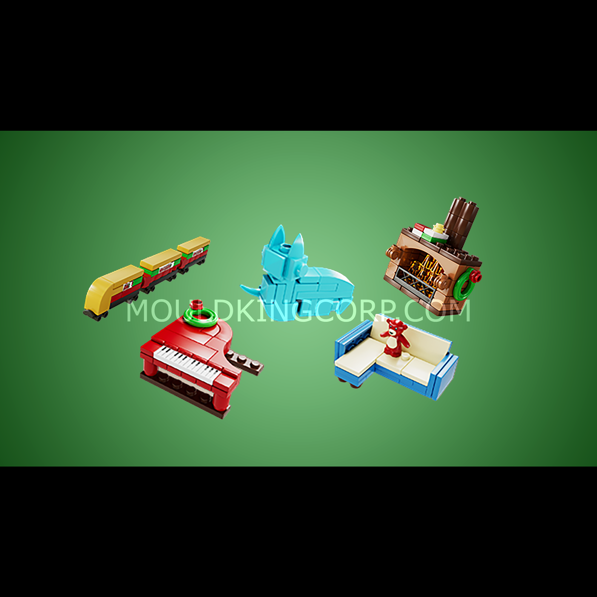 Mould King 10165 Christmas Advent Calendar Building Set - 725 Piece Holiday Countdown Brick Set for Kids & Adults | Perfect for Christmas Decorations, Gift Giving & Family Activities
