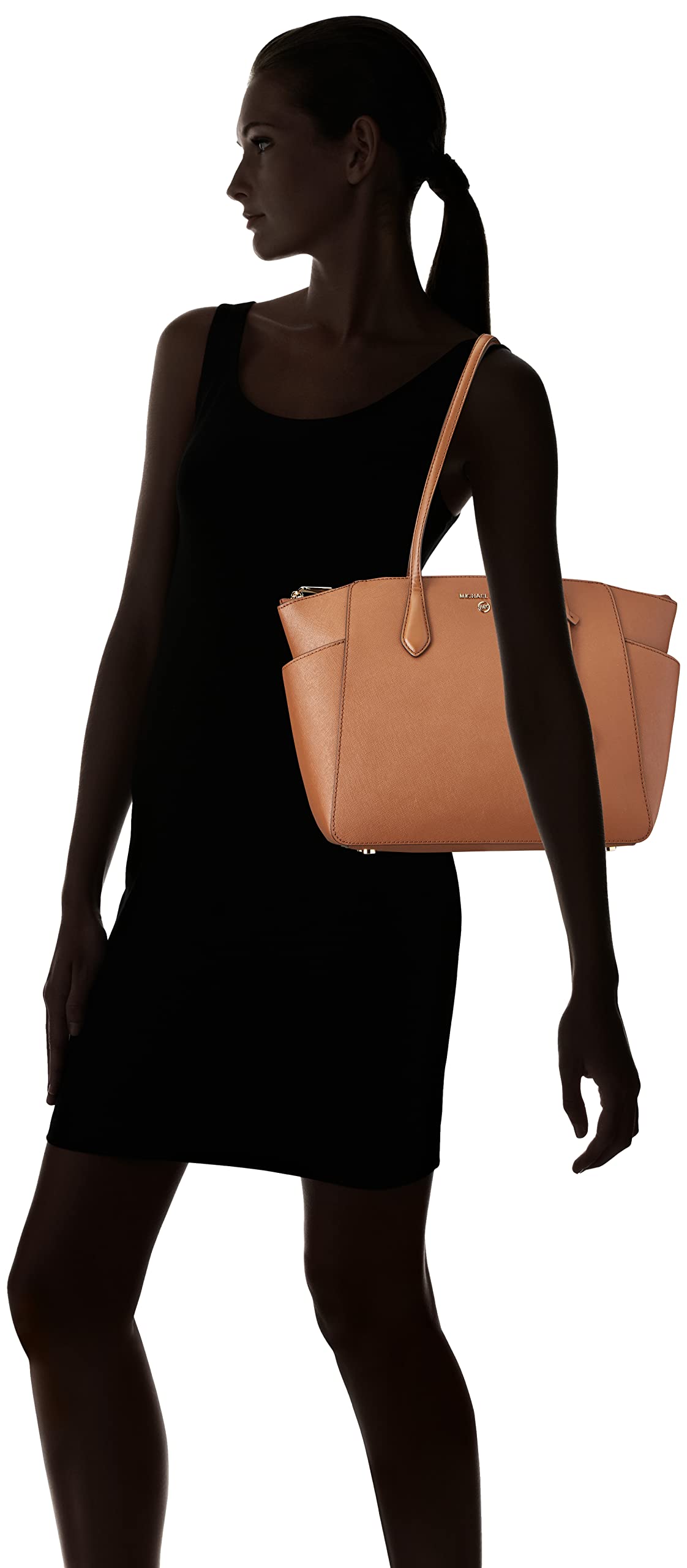 Michael Kors Marilyn Medium Tote Bag for Women - Stylish Designer Handbag with Gold-Tone Logo - Perfect for Work, Travel & Everyday Use