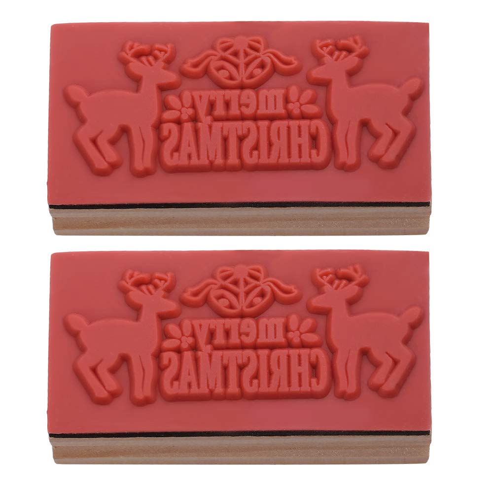 Creative Deer Wooden Stamp - Christmas Party Supplies for DIY & Gifts