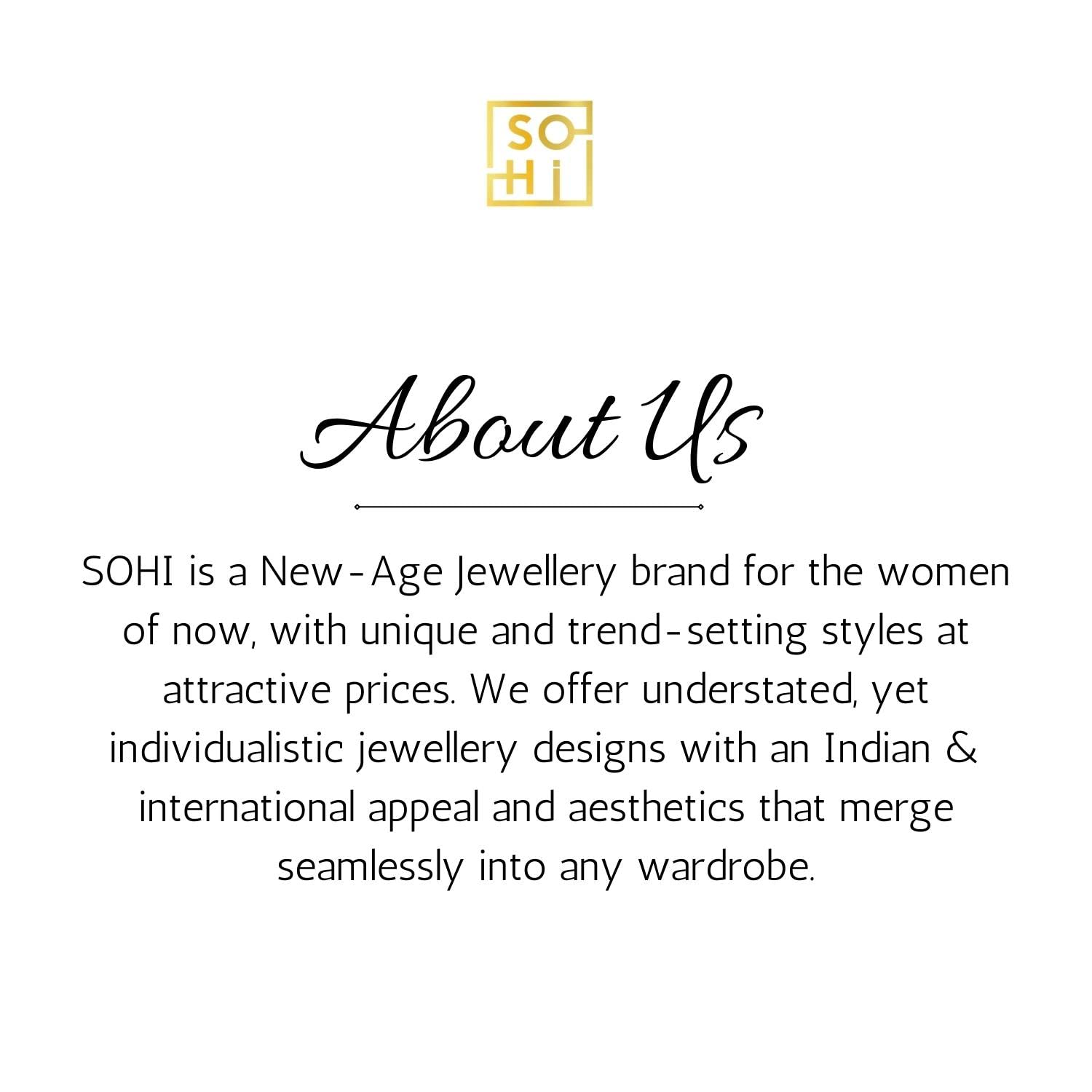 SOHI Gold Plated Hair Band for Women and Girls – Elegant Leaf Detailing Headband | Women's Head Jewelry & Fashion Hair Accessories | Perfect for Brides, Parties, and Everyday Wear | Stylish & Trendy Hair Belt