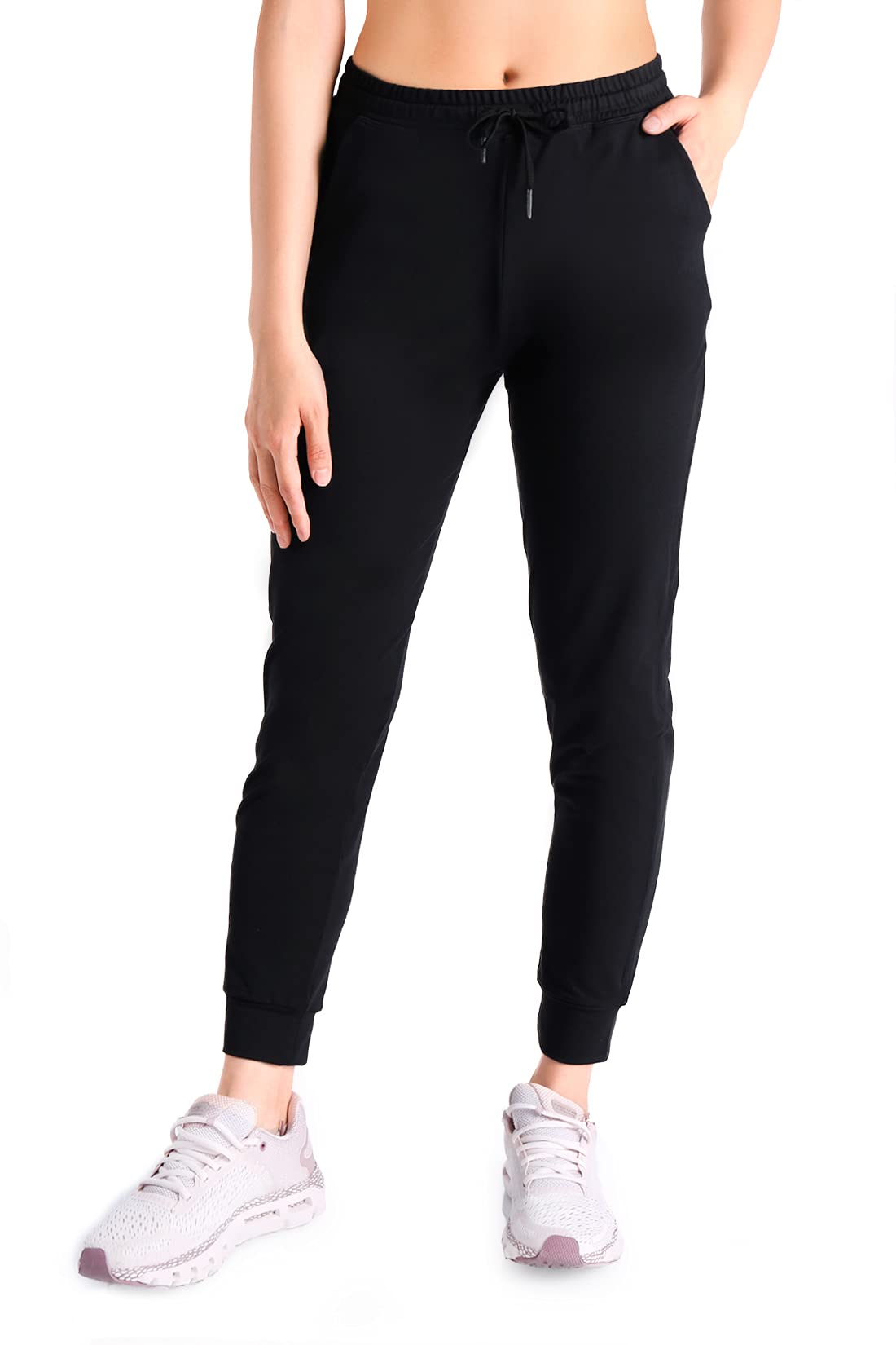 Yogipace Women's Lightweight Anti-Shrink Jogger Pants - Petite/Regular/Tall Sizes for Yoga, Running & Lounge Wear - Comfortable Active Sweatpants for Workout, Travel & Relaxation