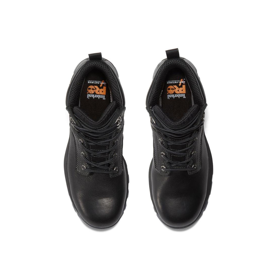 Titan EV 6 Inch Composite Toe Waterproof Work Boot for Men - Black Safety Shoes for Construction, Warehouse & Outdoor Work