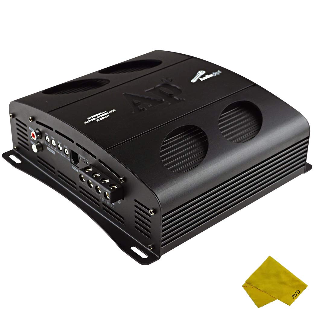 Audiopipe 3000W Monoblock Class D Car Amplifier - 2 Ohm Stable High Power MOSFET Bass Boost Subwoofer Amp for Car Audio & Speakers | Perfect for Car Audio Upgrades, Bass Enhancement, and Subwoofer Systems