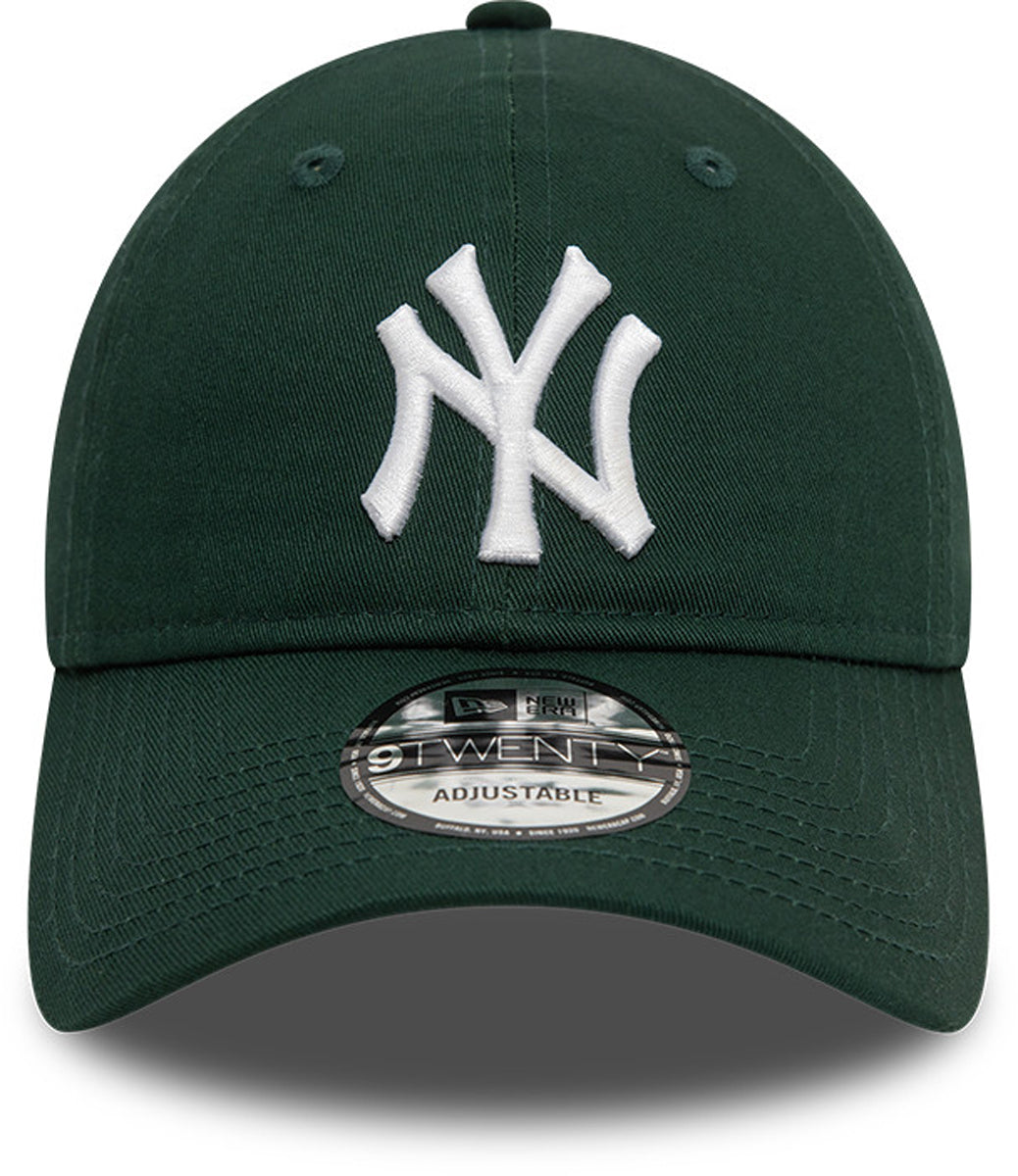 New York Yankees New Era 9Twenty League Essential Dark Green Baseball Cap for Men & Women - Adjustable Snapback Hat for Baseball Fans, Streetwear Fashion & Outdoor Activities