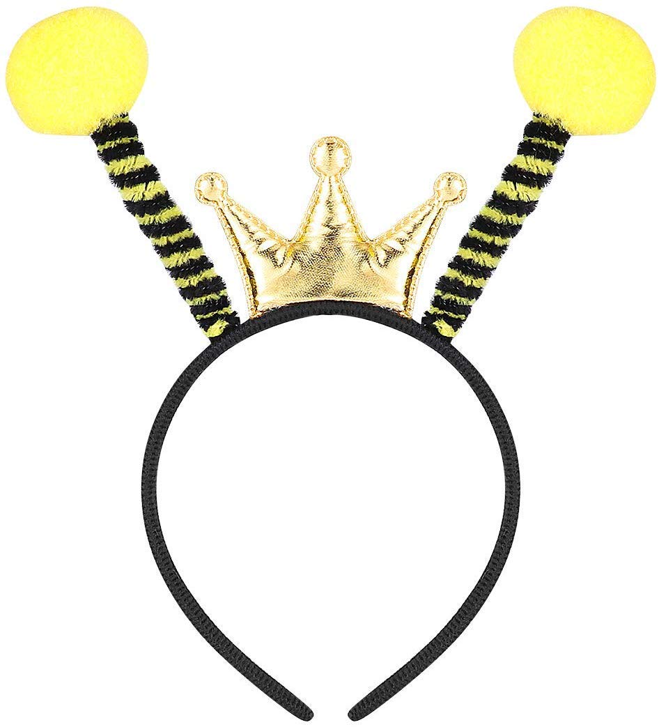 BinaryABC Halloween Bee Headband with Antenna Balls - Fun Costume Accessories for Halloween Parties & Cosplay