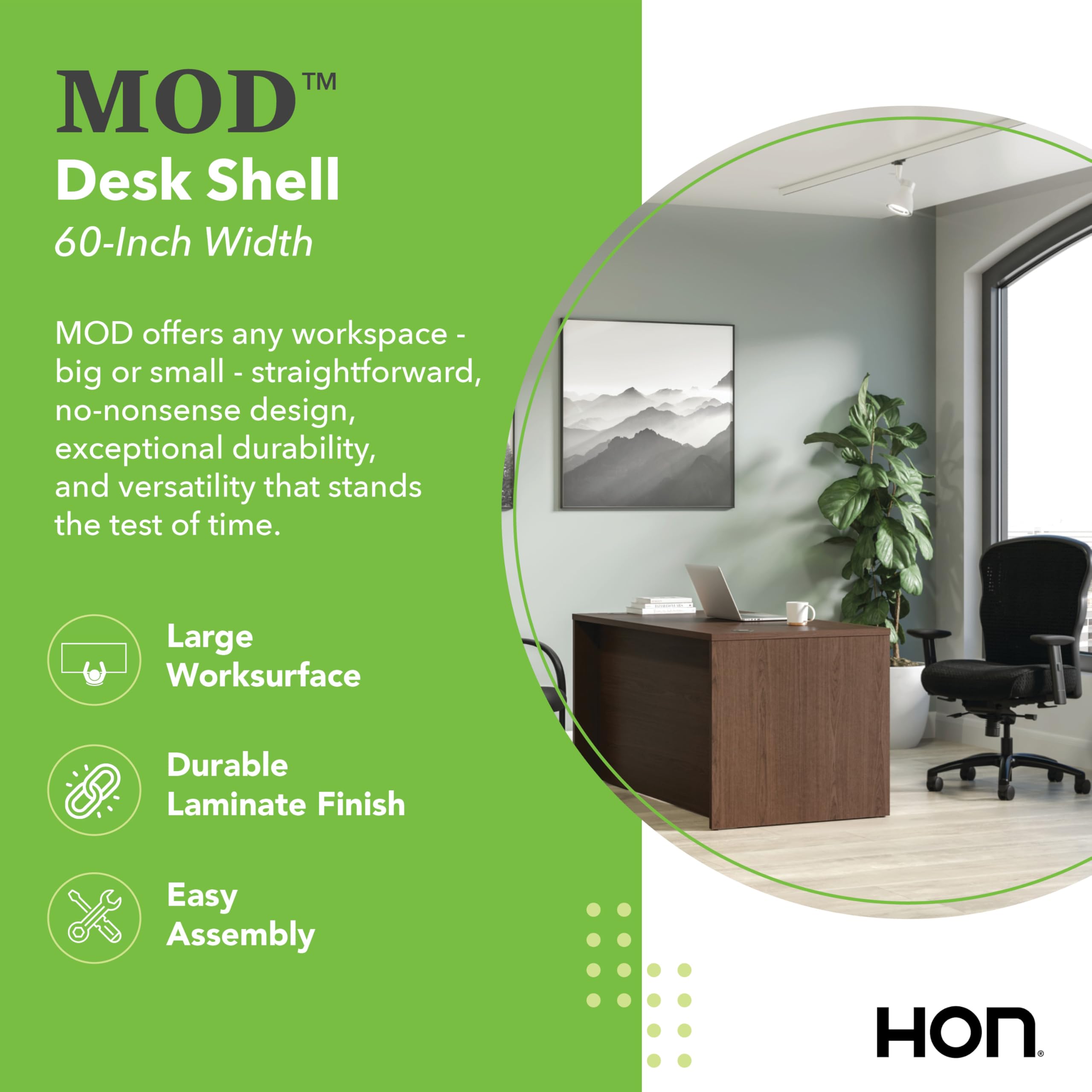 HON Mod Desk Shell 60