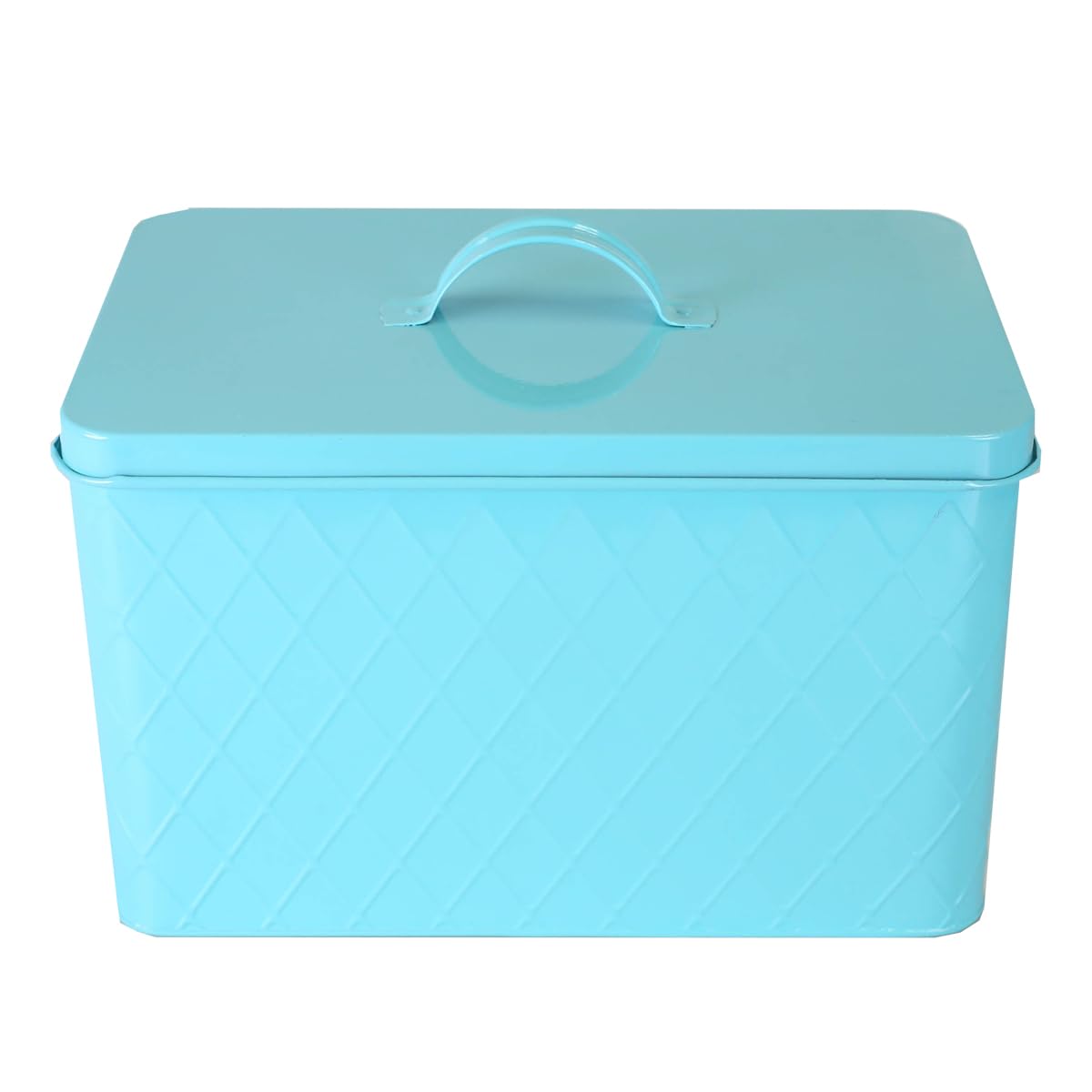 Home Basics Tin Kitchen Food Storage Canister Set - Airtight Bread Box with Lid for Pantry Organization | Perfect for Storing Bread, Cookies, and Dry Goods in Your Kitchen