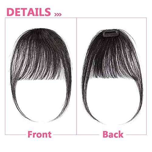 Natural Color Thin Clip-in Front Hair Bangs Fringe Extension Piece for Women – Perfect for Cosplay, Daily Wear & Hairstyling