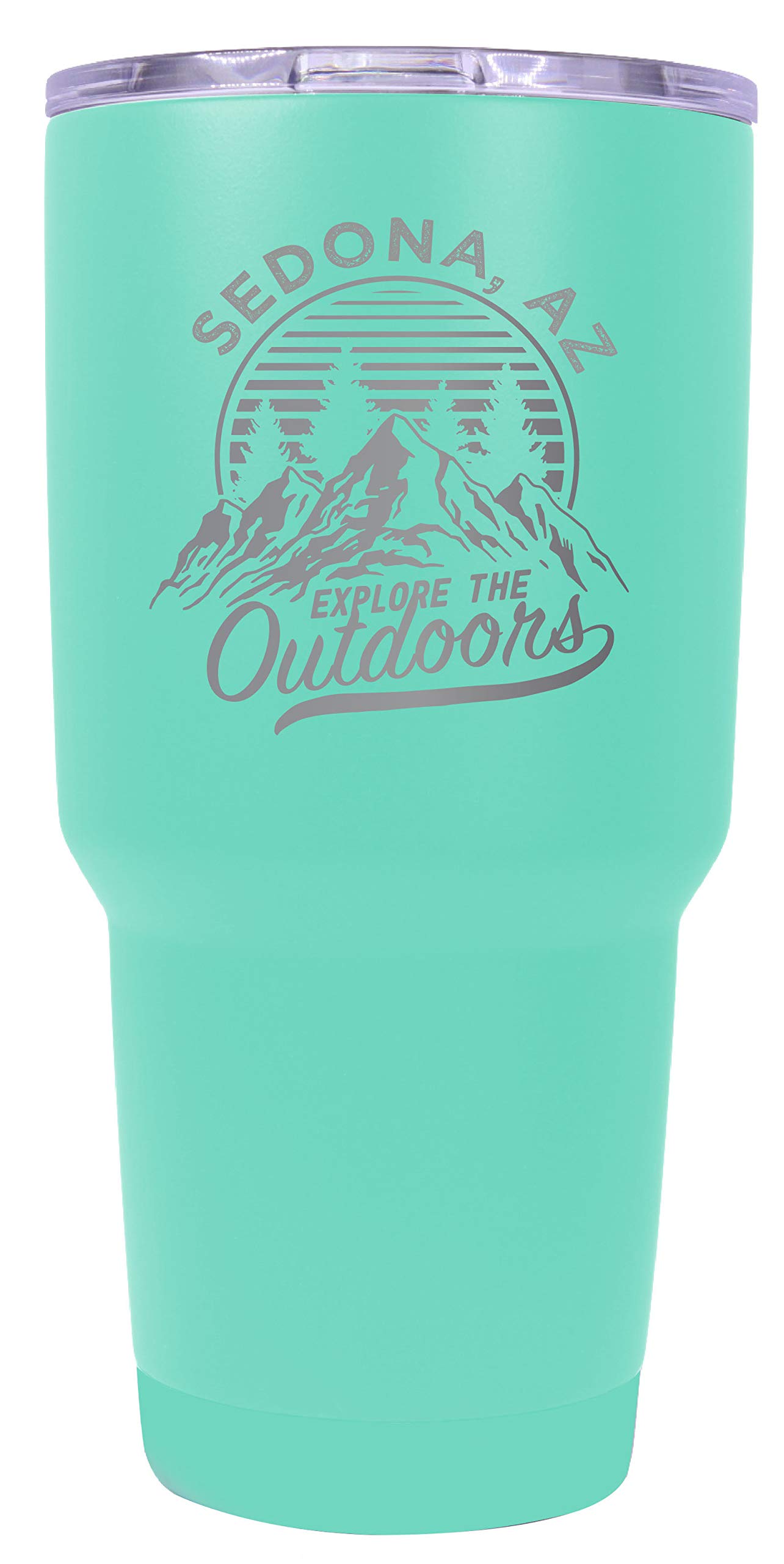 R&R Imports Sedona Arizona Souvenir - 24oz Insulated Stainless Steel Tumbler with Laser Engraving in Seafoam Green | Perfect for Travel, Hiking & Outdoor Adventures