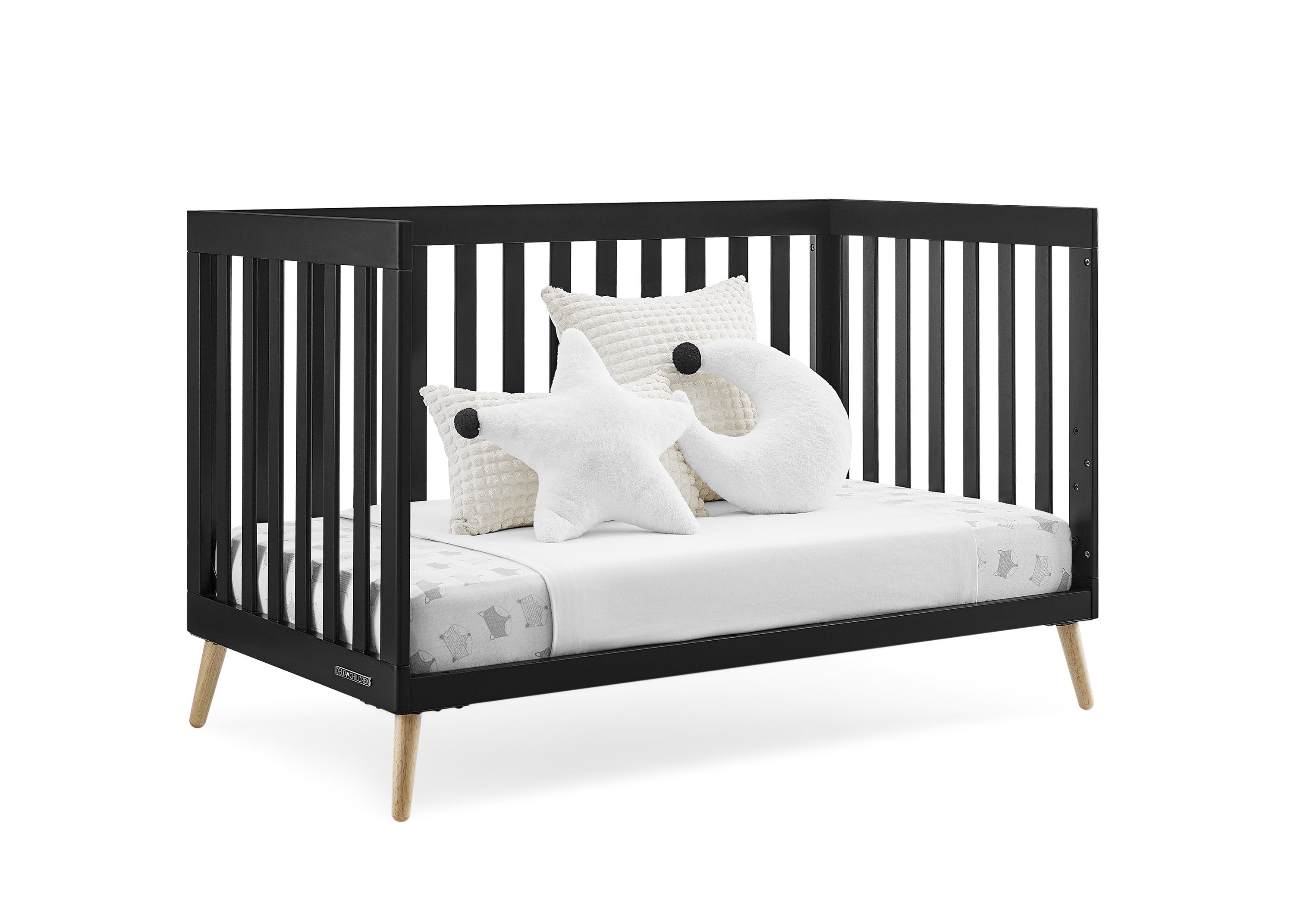 Essex 4-in-1 Convertible Baby Crib - Toddler Bed, Daybed & Full-Size Bed Conversion - Safe Nursery Furniture for Newborns & Kids - Perfect for Bedrooms, Daycare & Guest Rooms