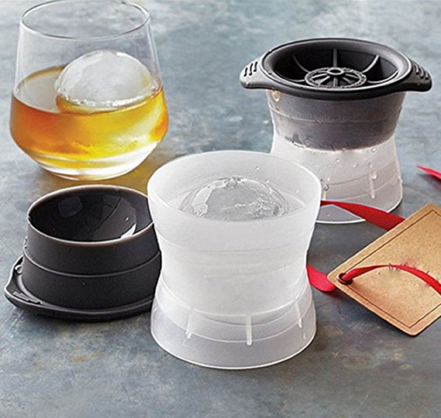 Premium Ice Ball Maker for Whiskey & Cocktails – Slow Melting Spheres for Chilled Drinks at Home, Bars, or Parties