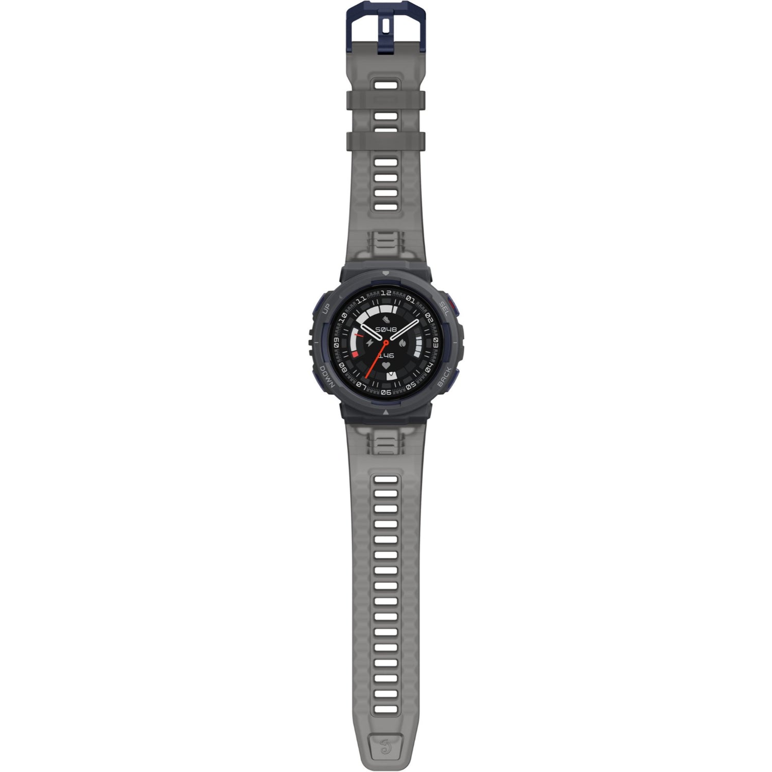 Amazfit W2212US6N Active Edge Smartwatch - Gray | Fitness Tracker with Heart Rate Monitor, GPS & Waterproof Design | Perfect for Running, Swimming & Outdoor Activities