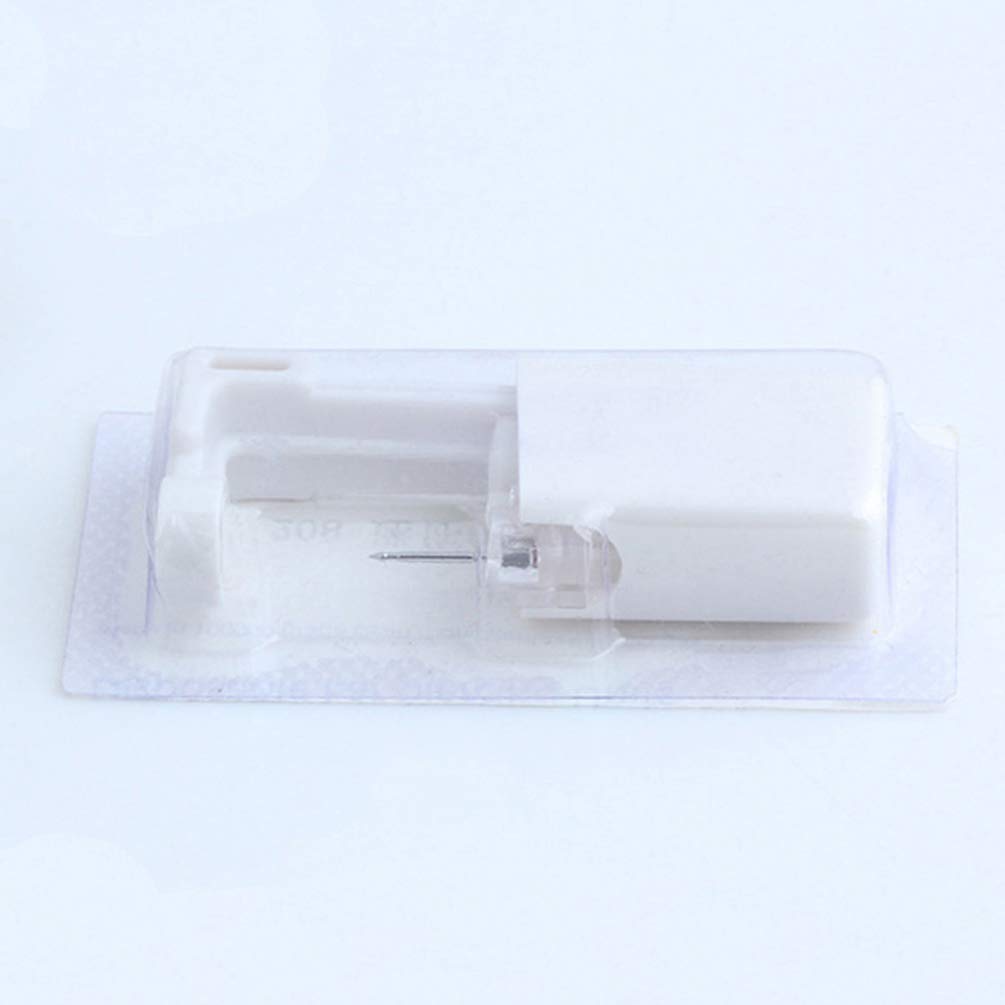 Professional Nose Piercing Kit - Safe & Easy Self Piercing Gun Tool with Sterile Needles for Home or Salon Use (White) | Perfect for DIY Nose Piercing, First-Time Users, and Professional Body Jewelry Applications