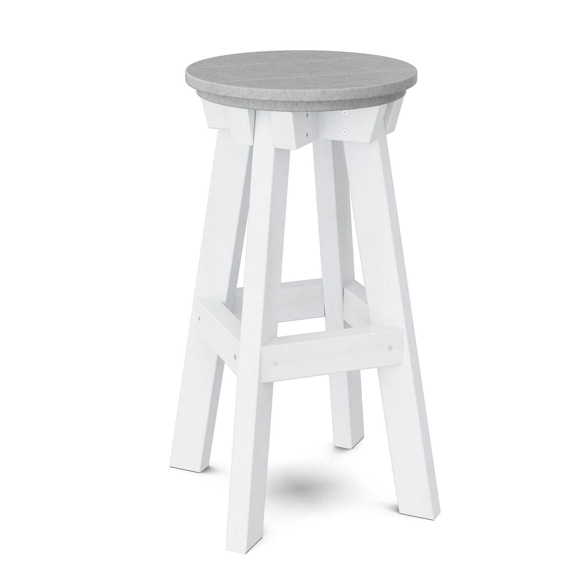 Vintage Heritage Bar Stool - Solid Wood Counter Height Stool with Backrest - Perfect for Kitchen Island, Home Bar & Breakfast Nook