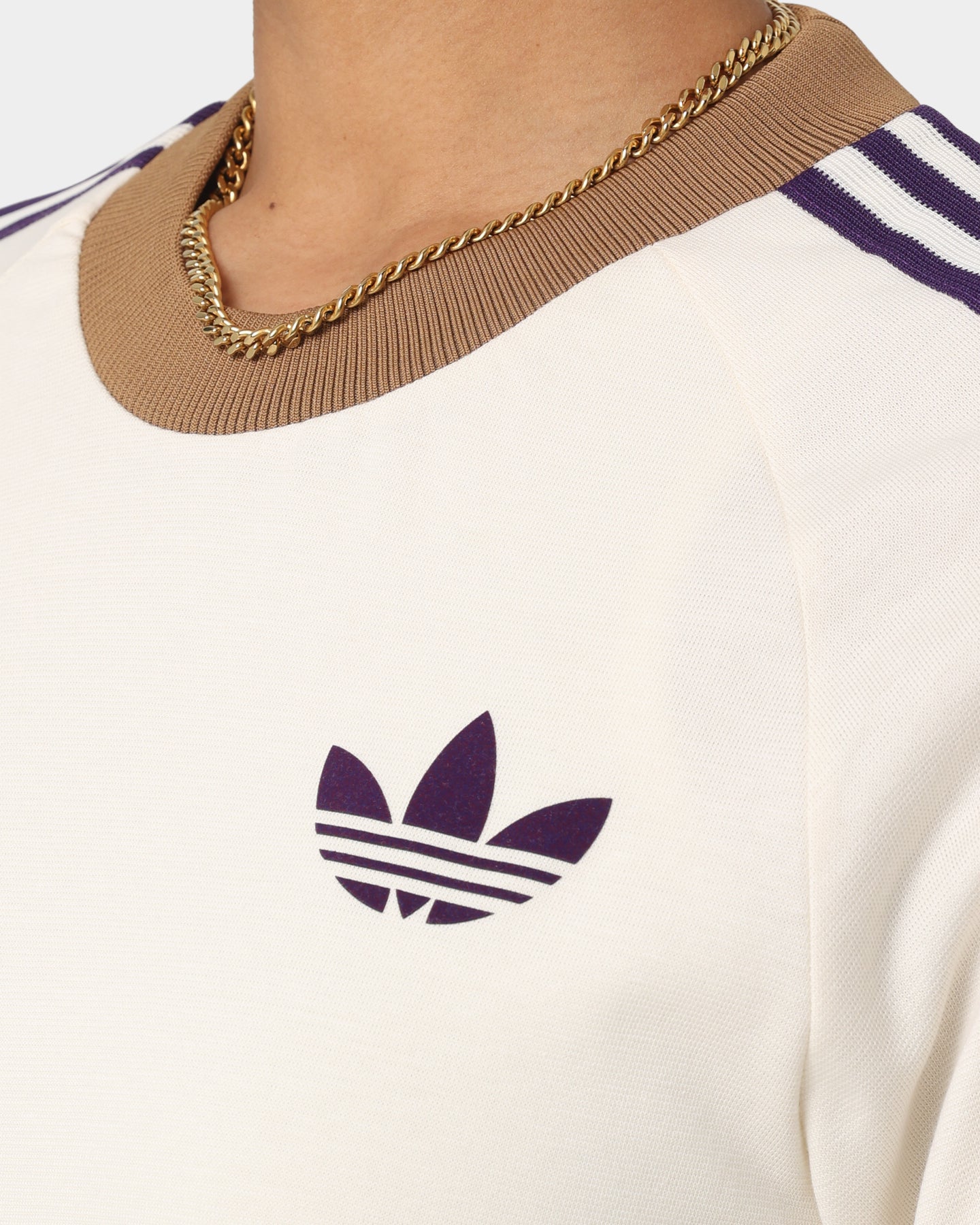 Adidas Adicolor Cali T-Shirt for Men - Cream White Casual Tee | Comfortable Cotton Shirt for Streetwear, Gym & Everyday Wear