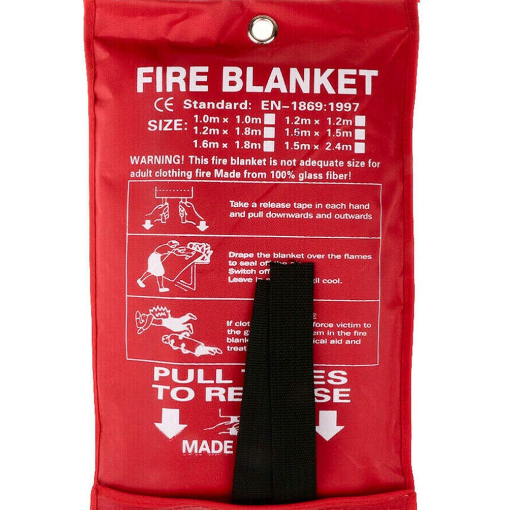 1pc Heat Resistant Fire Blanket - Durable Thermal Insulation Protection for Home, Kitchen, Camping & Emergency Use