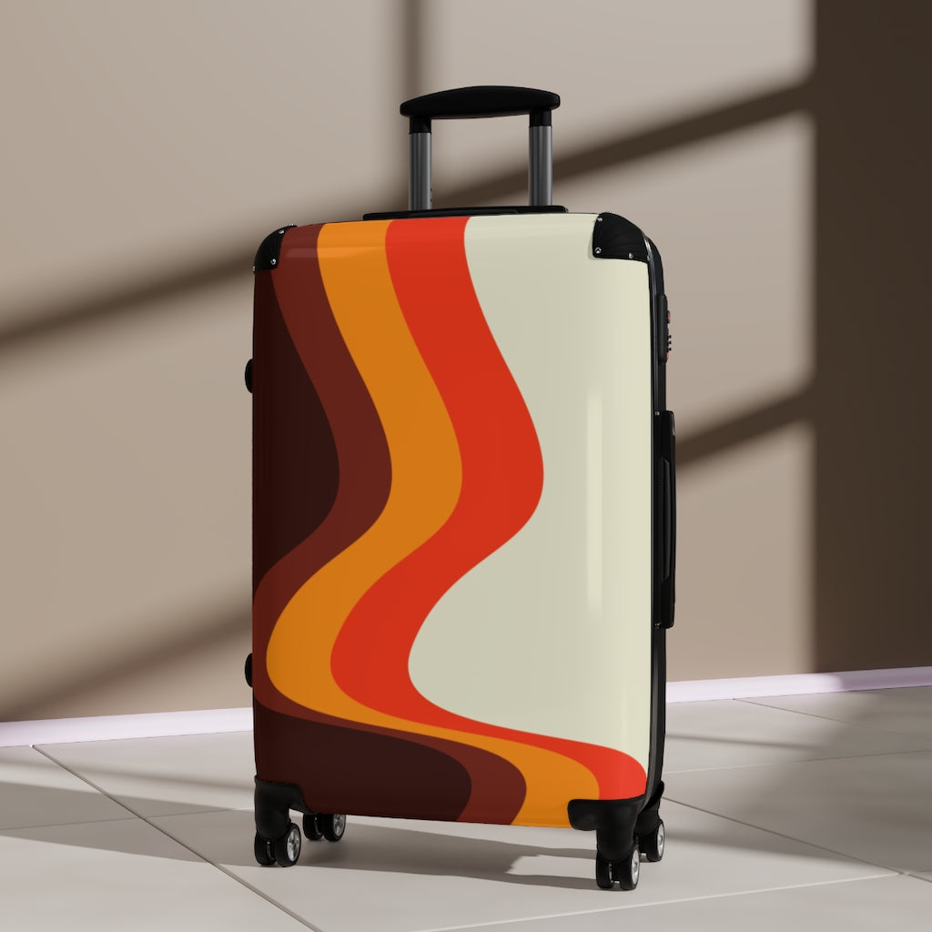 Vintage Style Carry On Suitcase - Retro Cabin Luggage with Wheels for Travel, Business Trips & Weekend Getaways