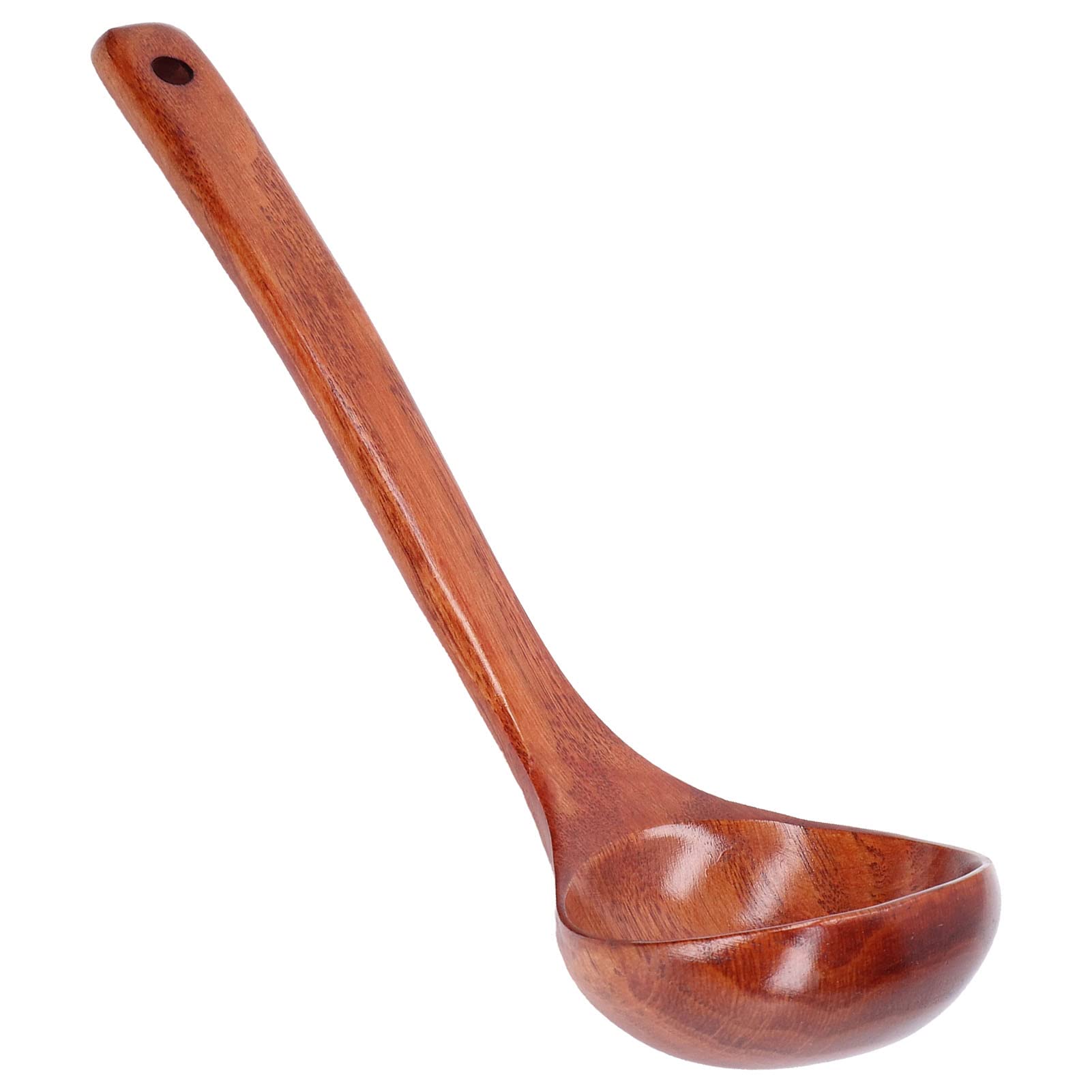 Premium Wooden Soup Ladle - Large Multipurpose Wooden Spoon with Long Handle for Cooking, Stirring & Serving - Ideal for Kitchen, Restaurant & Home Use