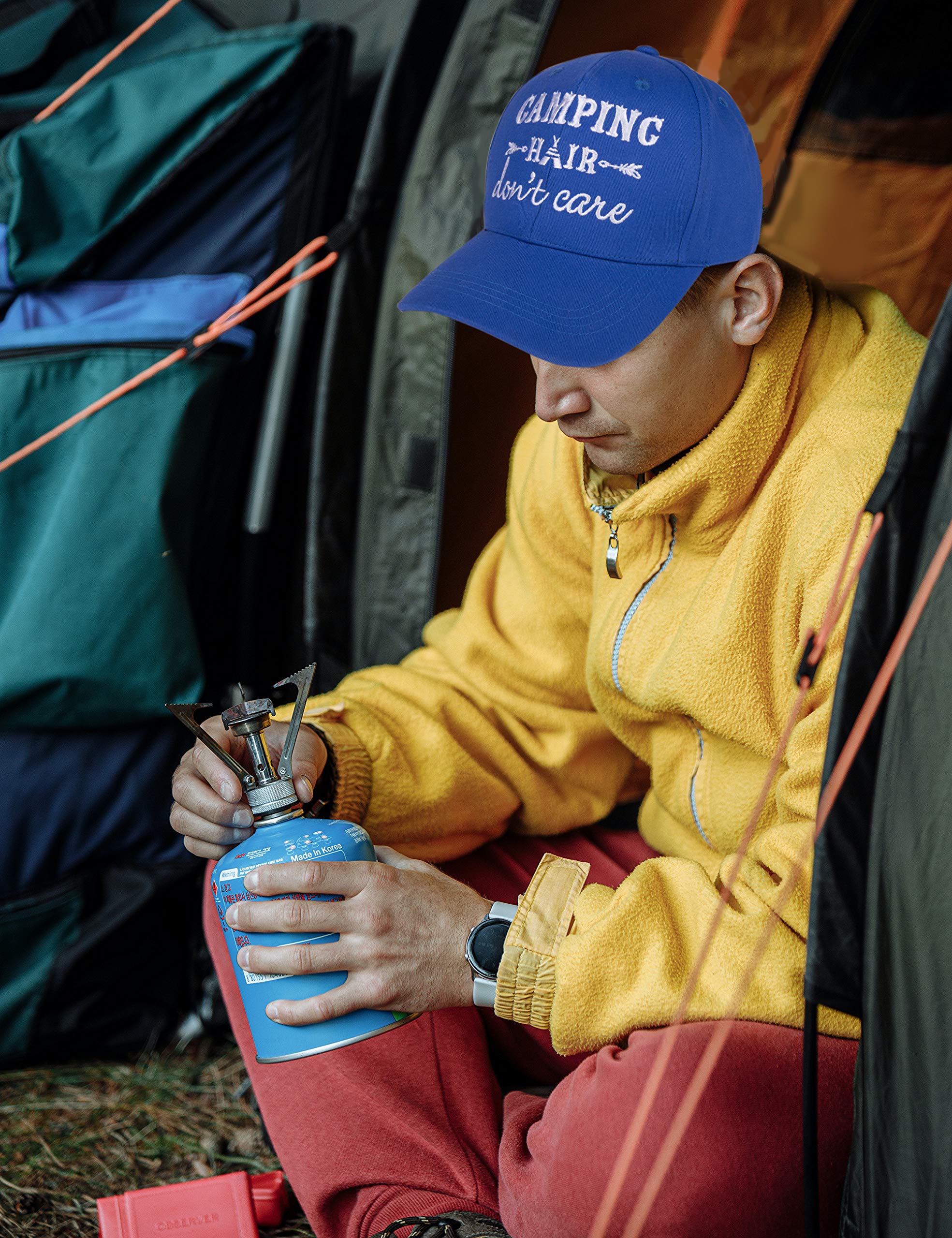 LittleBlueDeer Insulated Stainless Steel Tumbler - Perfect Camping Gift for Women, Christmas Present for Campers, Happy Camper Mug for Outdoor Adventures, Hiking & Travel (20oz) - Ideal for Coffee, Tea & Cold Drinks on Camping Trips