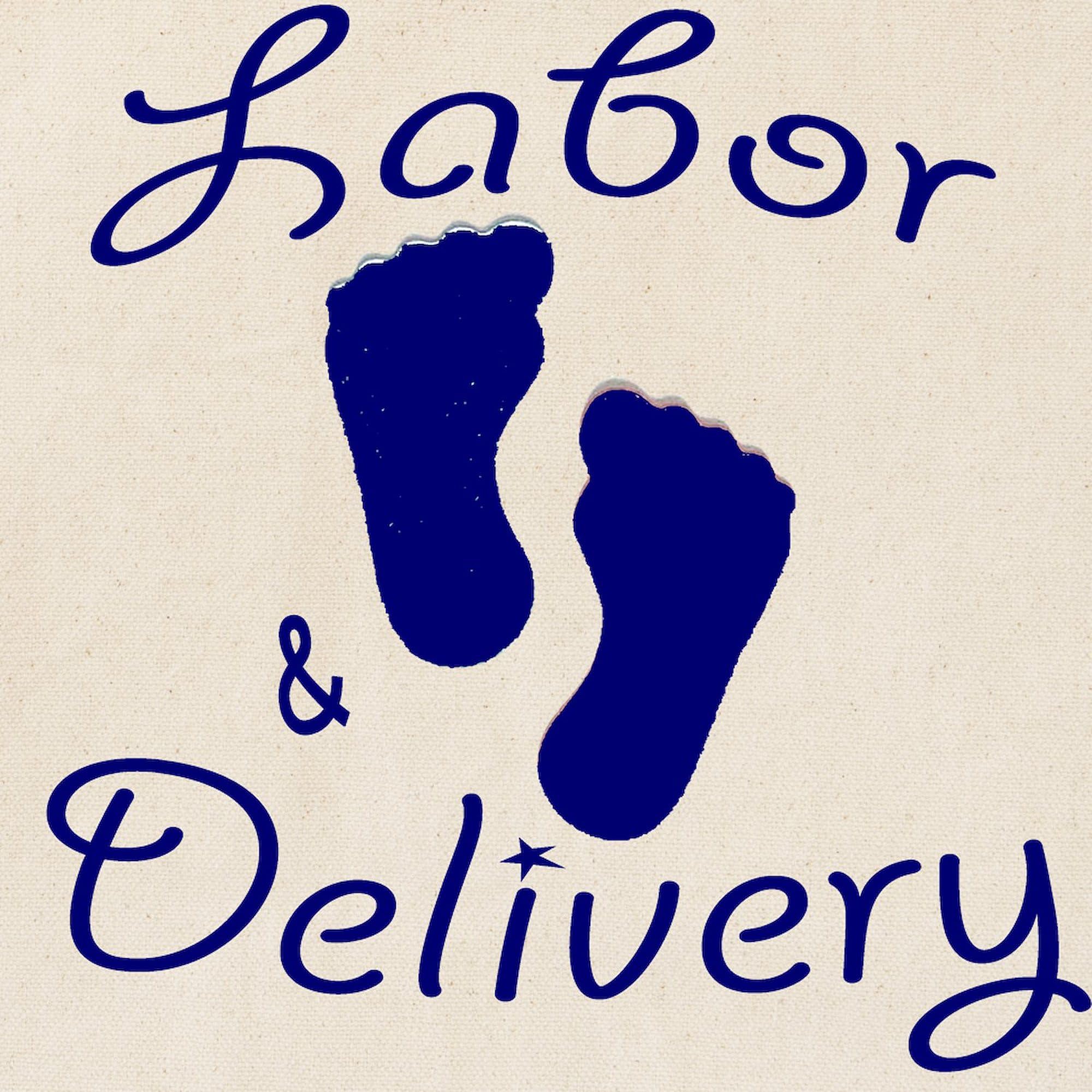 Labor & Delivery Tote Bag - Natural Canvas Reusable Shopping Bag for Hospital, Baby Shower & Everyday Use | Eco-Friendly Grocery Tote