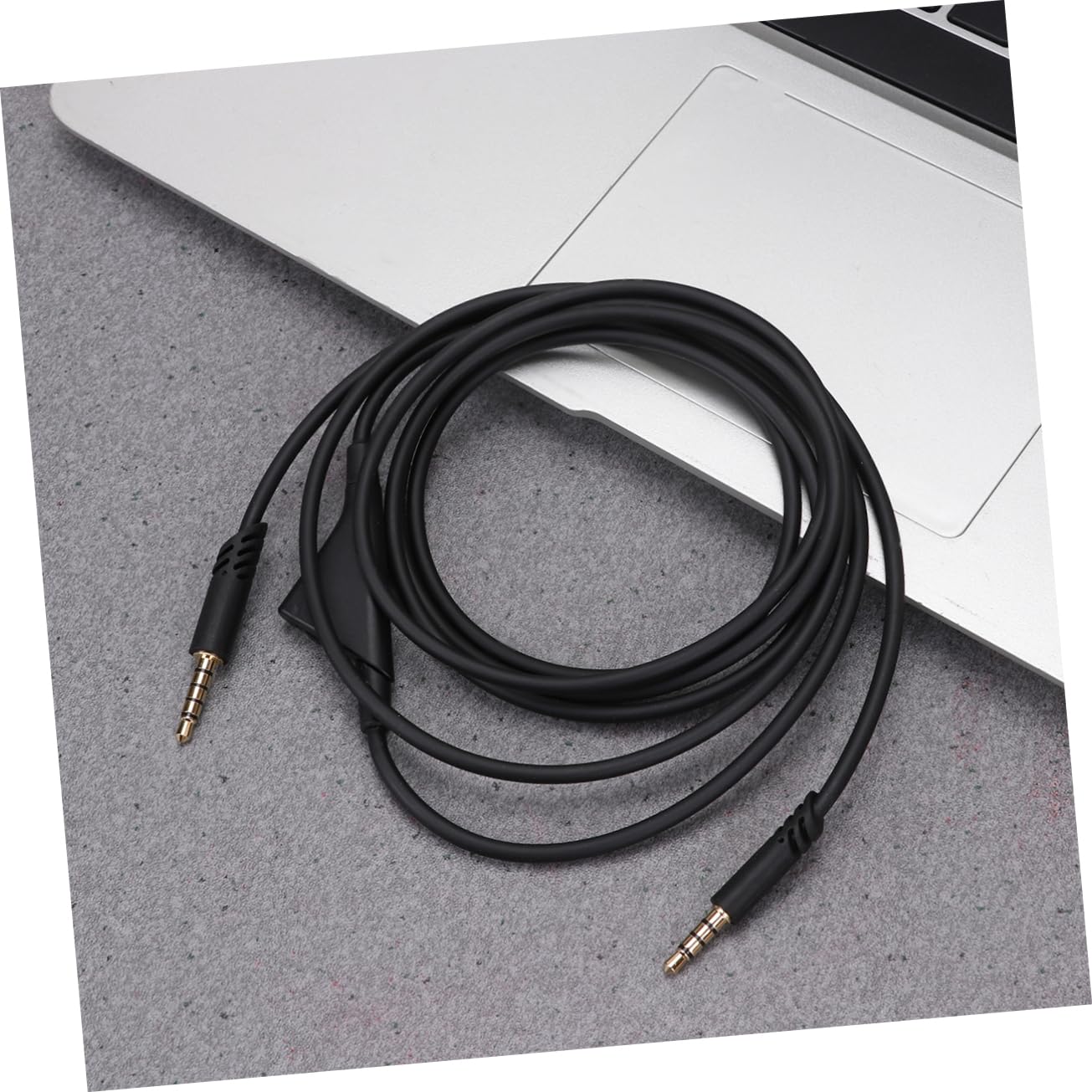 DOITOOL 2 Pack Replacement Gaming Headset Cable - 3.5mm Audio Wire for Headphones, Compatible with PS4, Xbox, PC - Black (Perfect for Gaming, Streaming & Online Meetings)