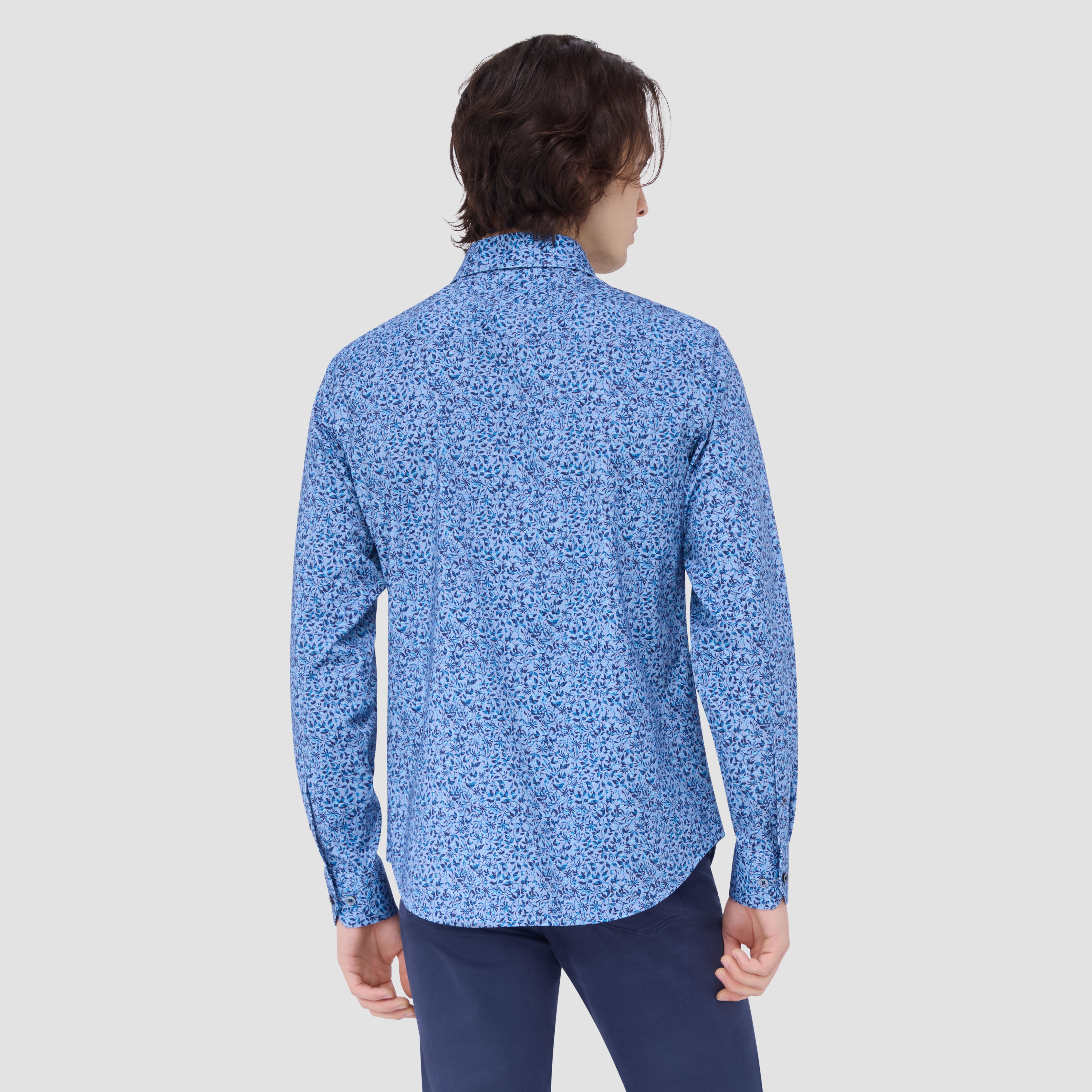 Devon Leaf Print OoohCotton Shirt - Soft & Breathable Cotton Top for Women | Perfect for Casual Wear, Office & Summer Outfits