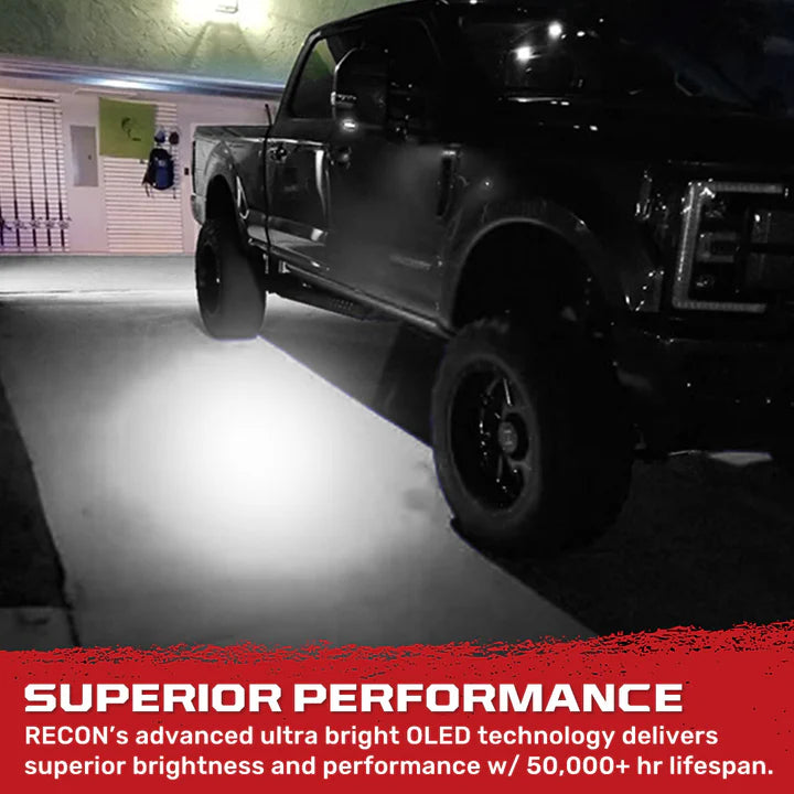 Ford F150 2015-2021 Ultra Bright LED Mirror & Puddle Light Kit - White - Upgrade for Night Driving & Parking Safety