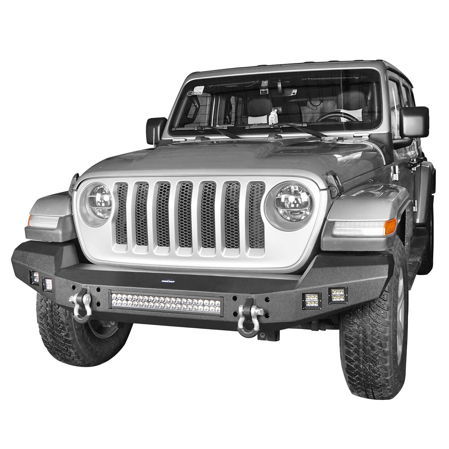 20-24 Jeep Gladiator JT Full Width Climber Front Bumper with U-Box | Heavy Duty Off-Road Protection for Rock Crawling & Trail Adventures
