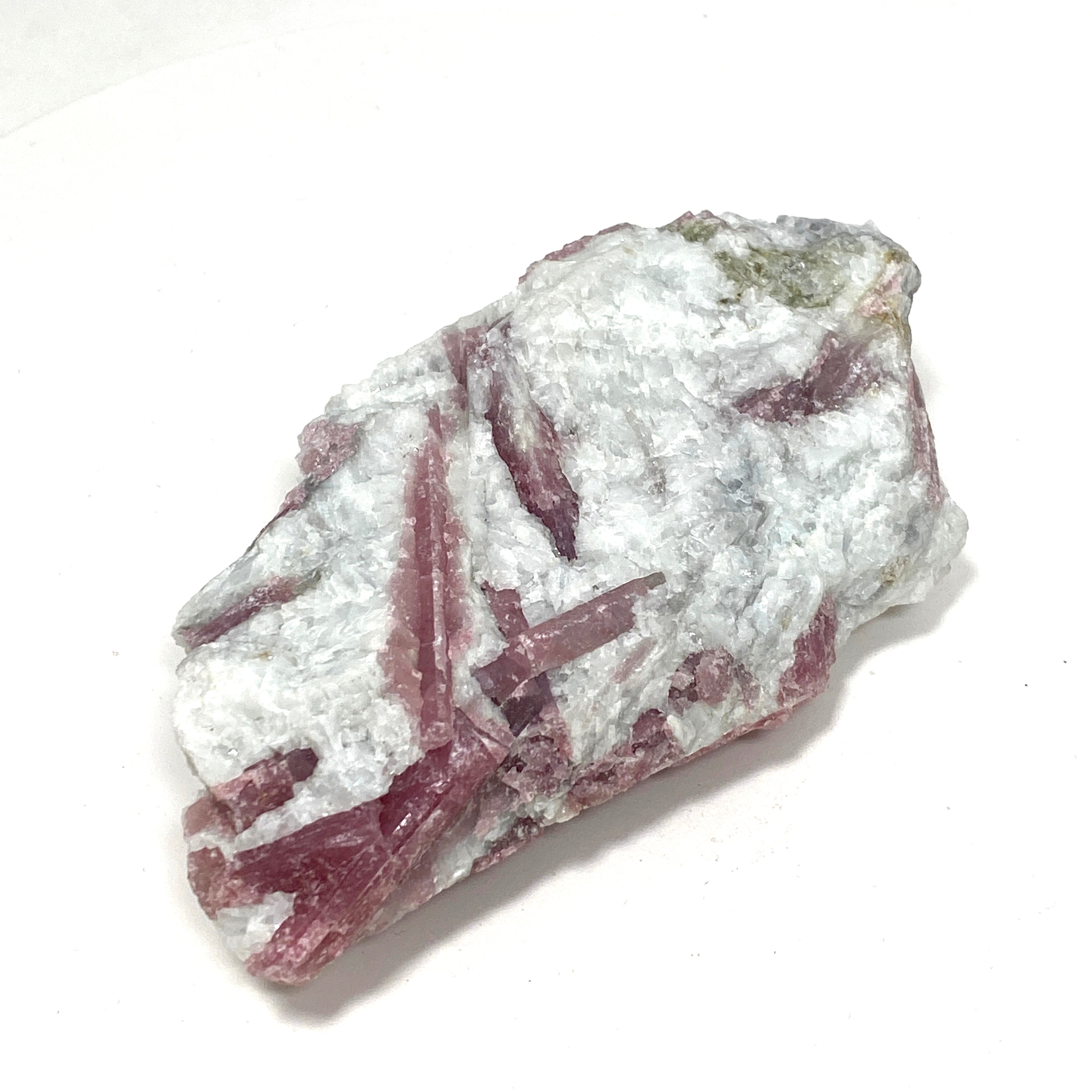 Natural Pink Tourmaline on Quartz Crystal Specimen - PTQ 01 | Healing Stone for Meditation, Reiki & Home Decor