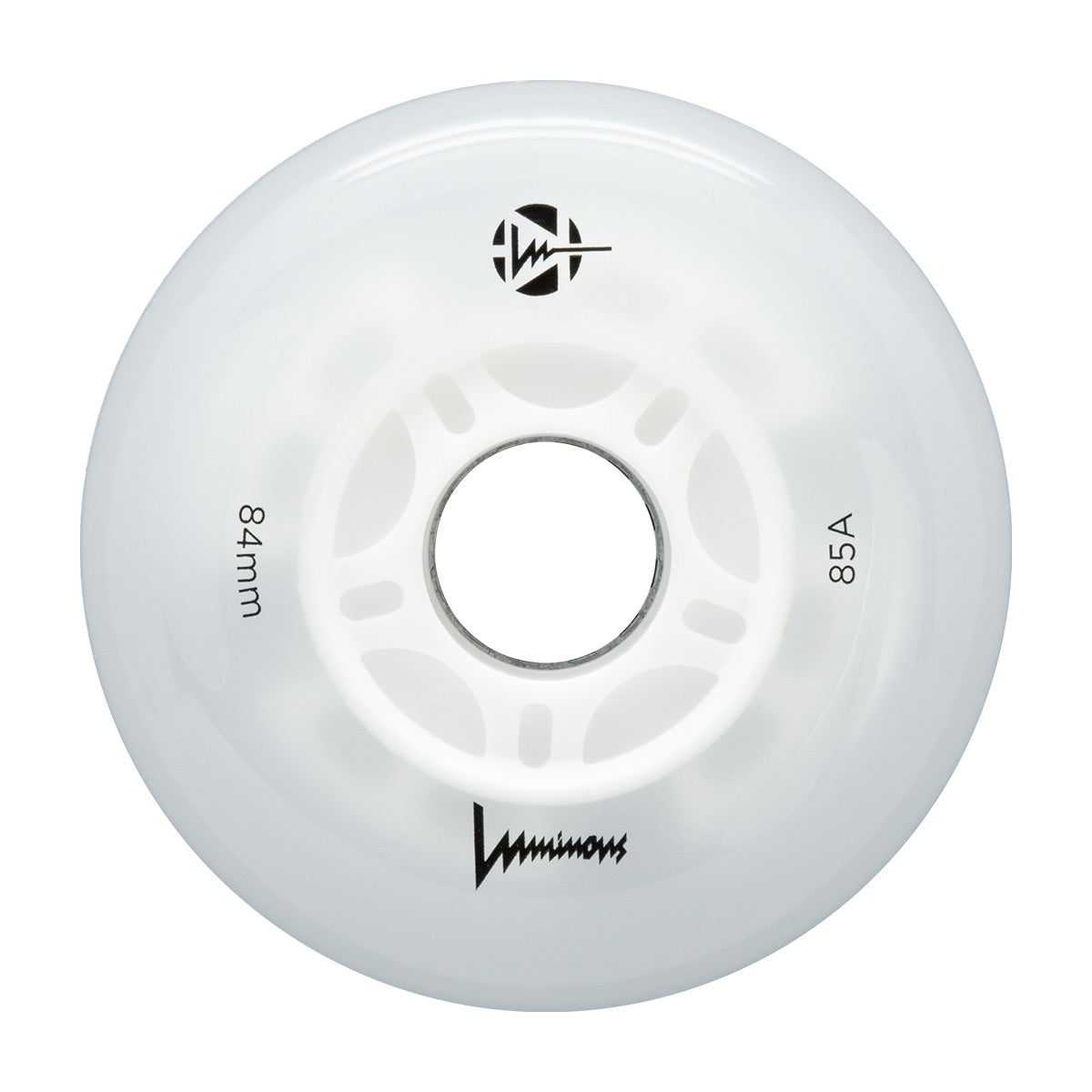 Luminous LED Inline Wheels 84mm - Pack of 4 for Skateboards, Roller Skates & Night Sports - Glow in The Dark Wheels for Safe Nighttime Skating