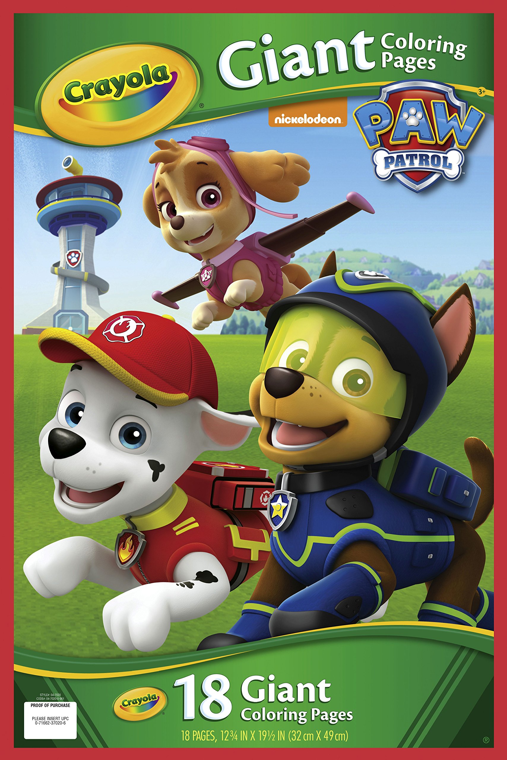 Crayola Paw Patrol Giant Coloring Pages - 24 Large Activity Sheets for Kids, Perfect for Birthday Parties, Travel & Creative Play | Officially Licensed PAW Patrol Art Supplies