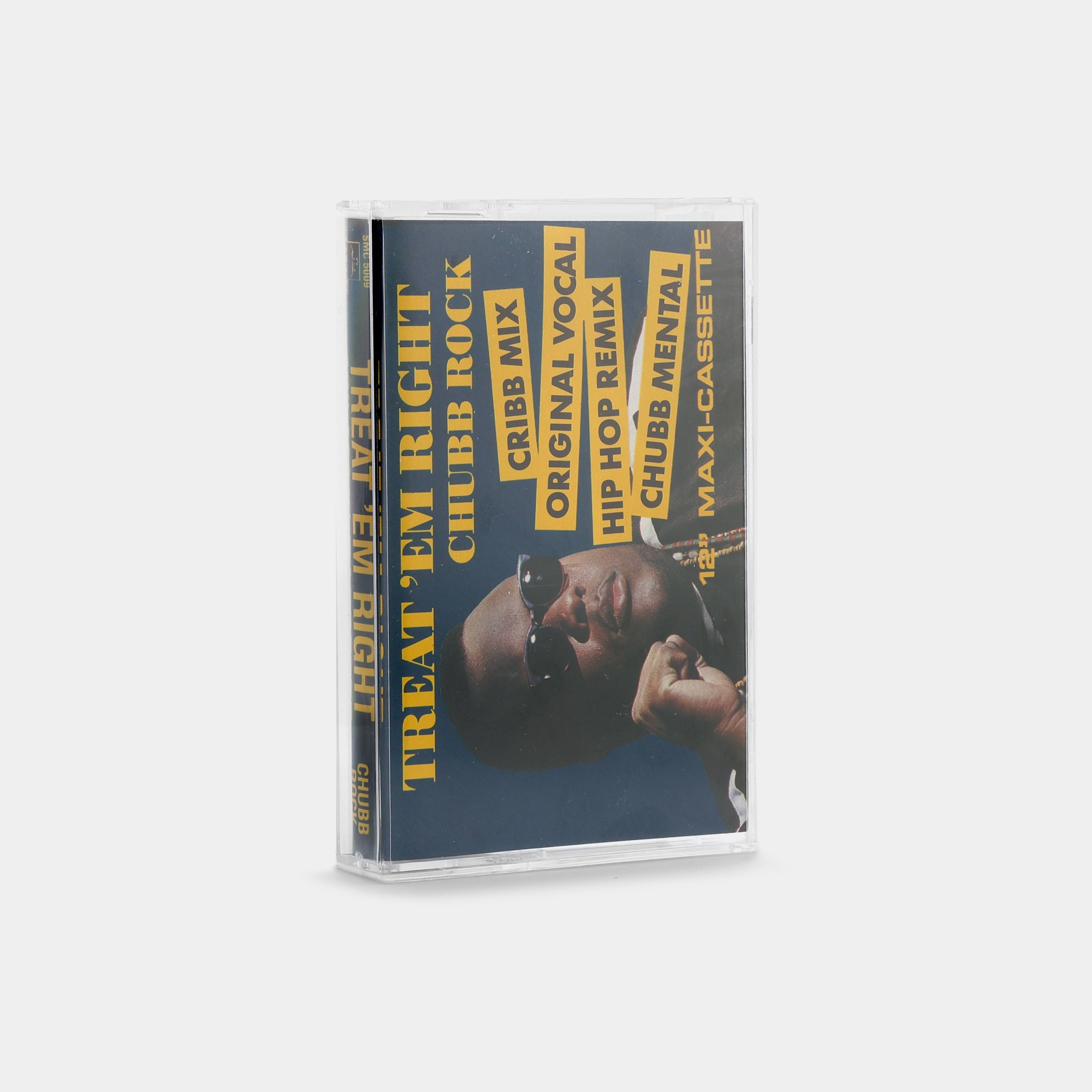 Chubb Rock Treat 'Em Right Cassette Tape - Vintage 90s Hip Hop Music Collectible - Perfect for Cassette Players, DJs & Music Enthusiasts