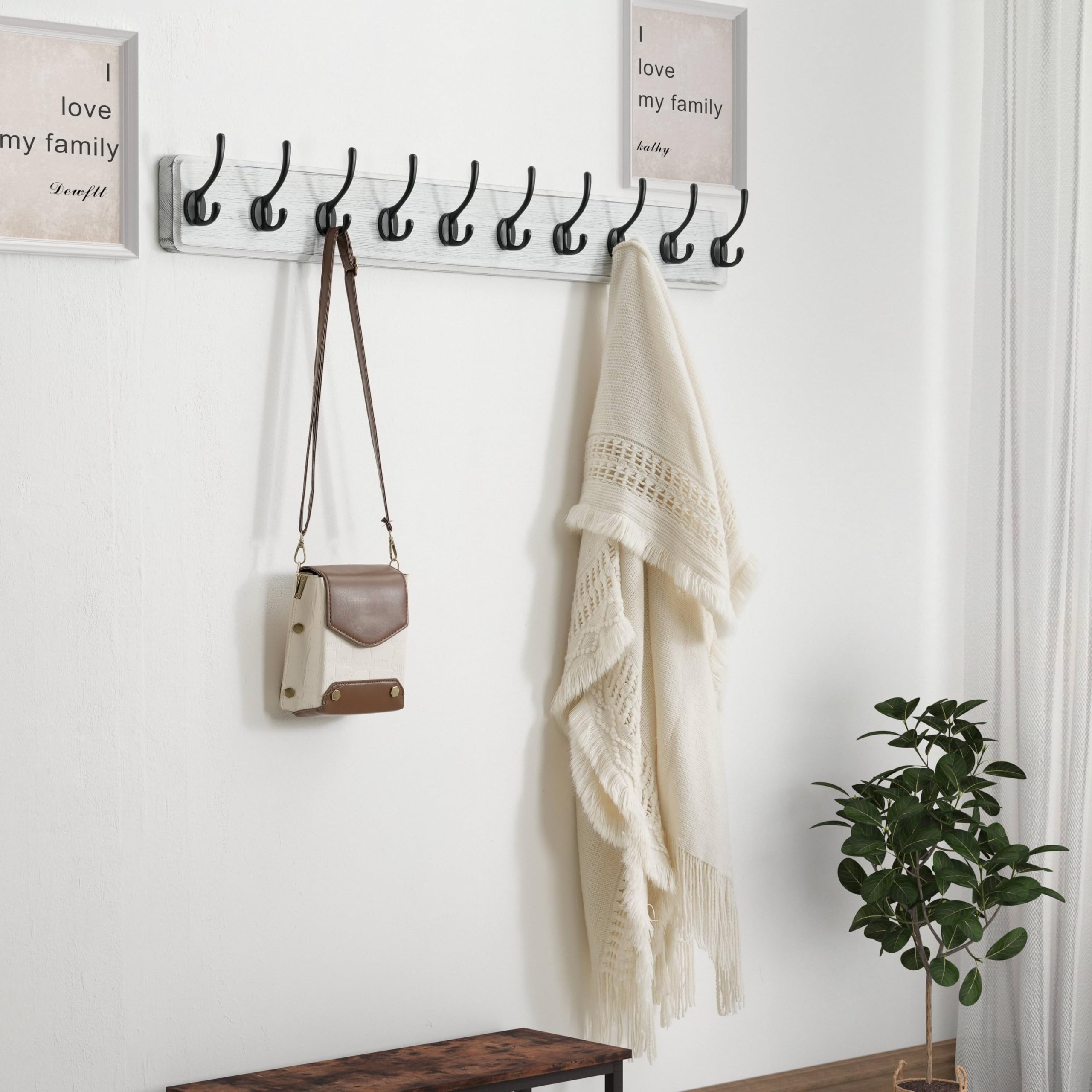 Dseap Wall Mounted Coat Rack - 38.25