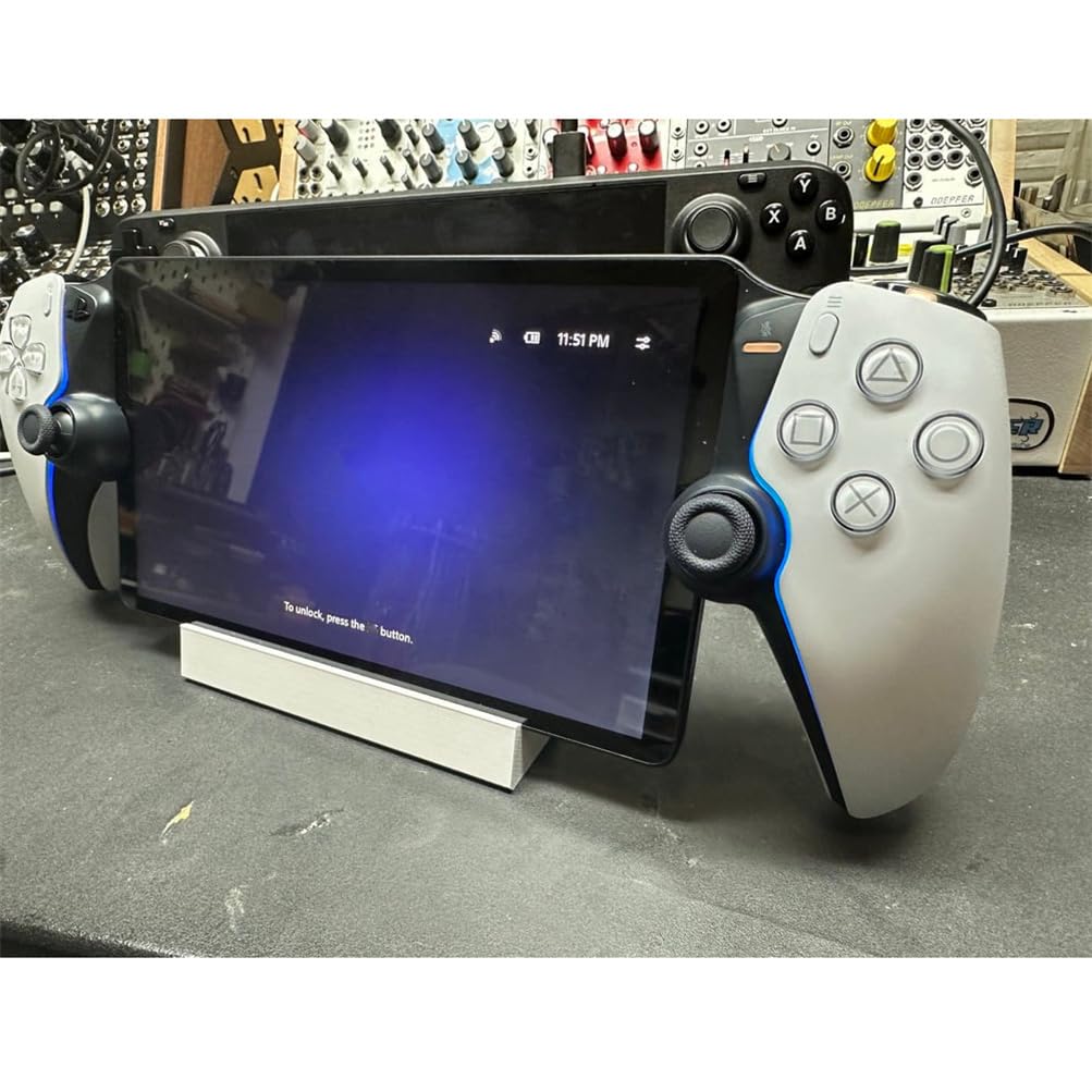 PS5 Portal Stand Base - Horizontal Multi-Function Console Stand for Playstation Portal Remote Player & Tablet | Square Style Accessory | Perfect for Gaming Setup & Home Entertainment